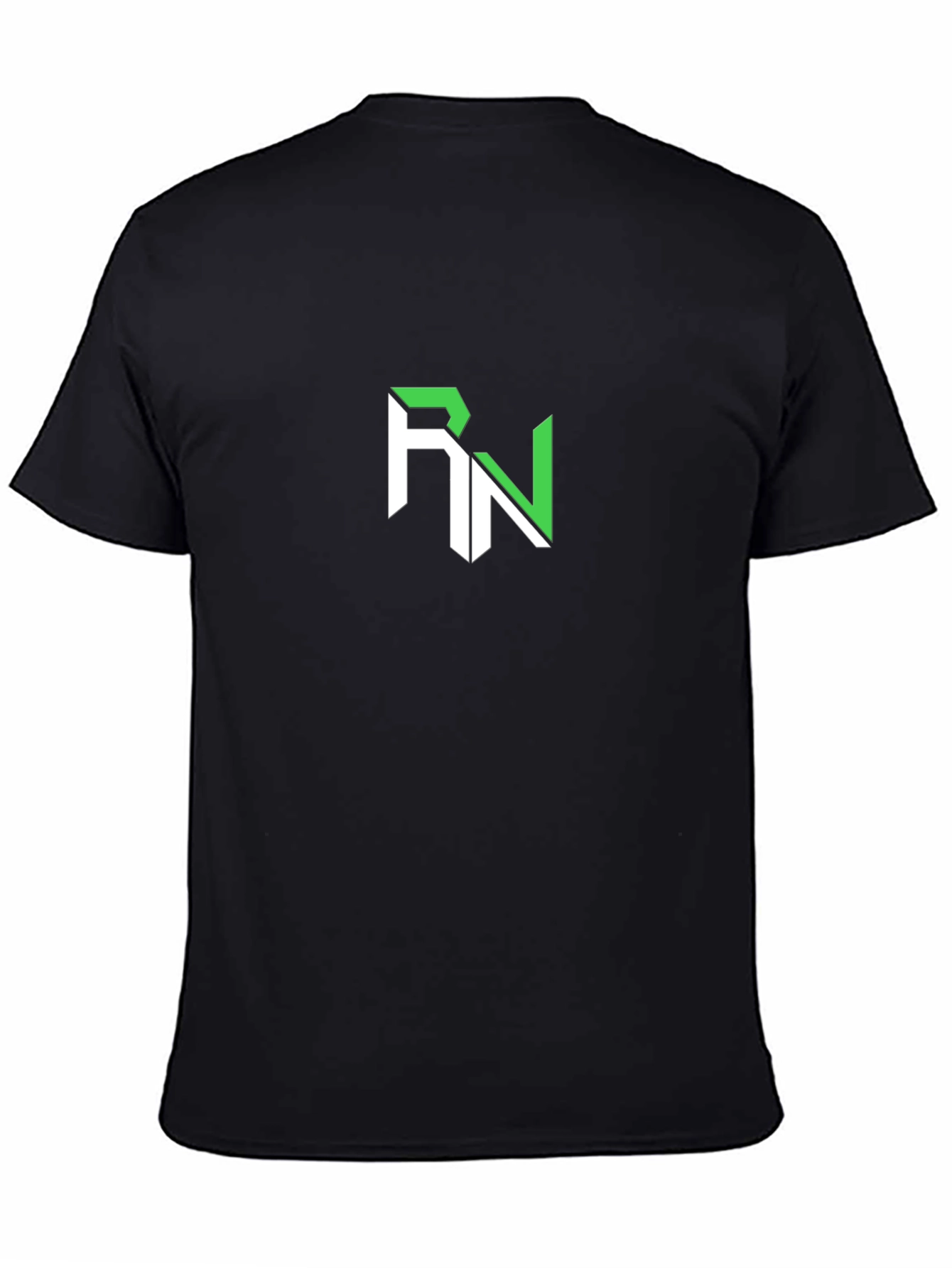 RN Logo Black T-Shirt - Modern Graphic Tee