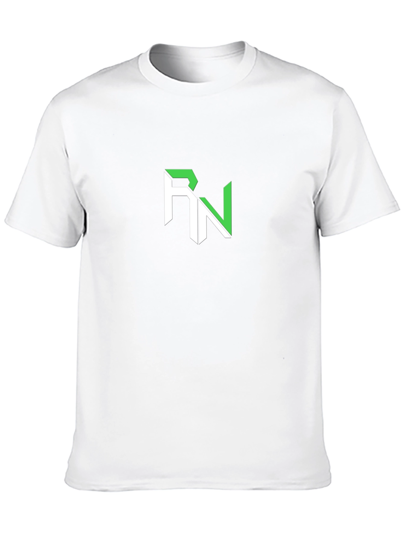 RN Logo Black T-Shirt - Modern Graphic Tee
