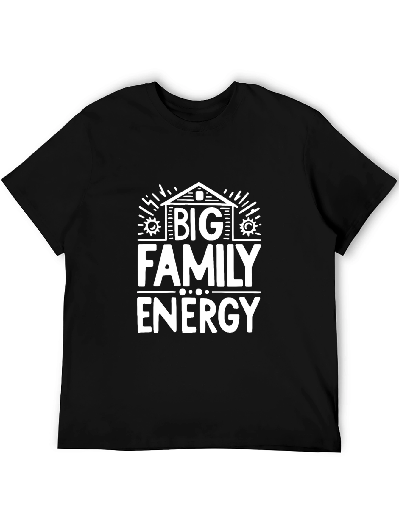 Big Family Energy Graphic Tee - Black