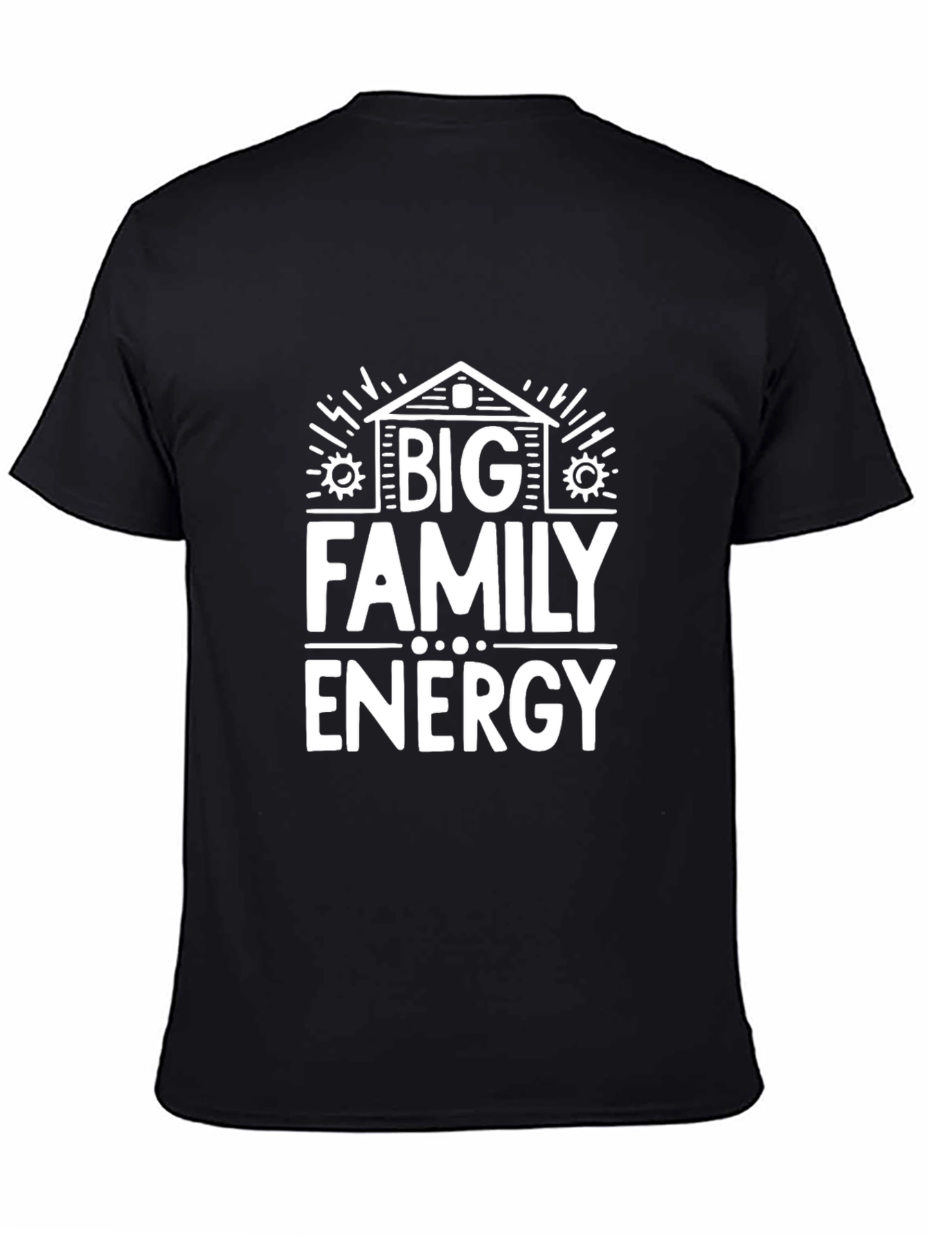 Big Family Energy Graphic Tee - Black