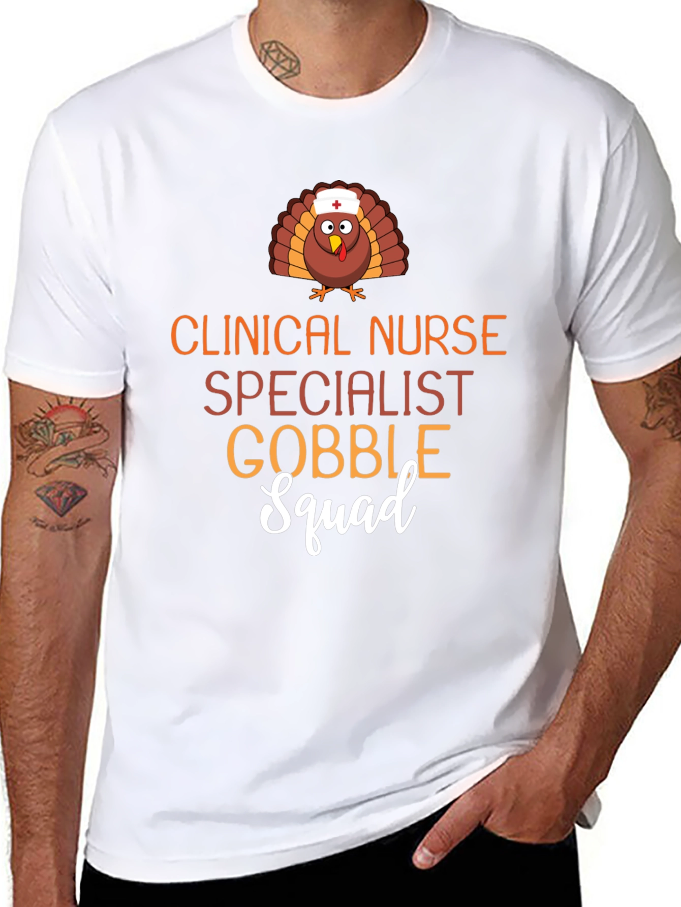 Clinical Nurse Specialist Gobble Squad Thanksgiving T-Shirt