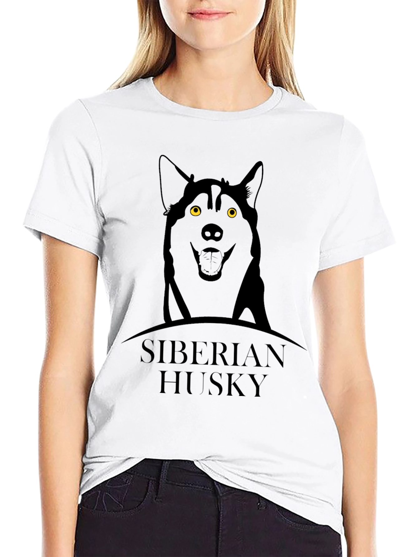 Siberian Husky Graphic T-Shirt - Dog Lover Tee