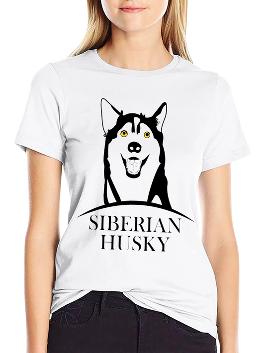 Siberian Husky Graphic T-Shirt - Dog Lover Tee