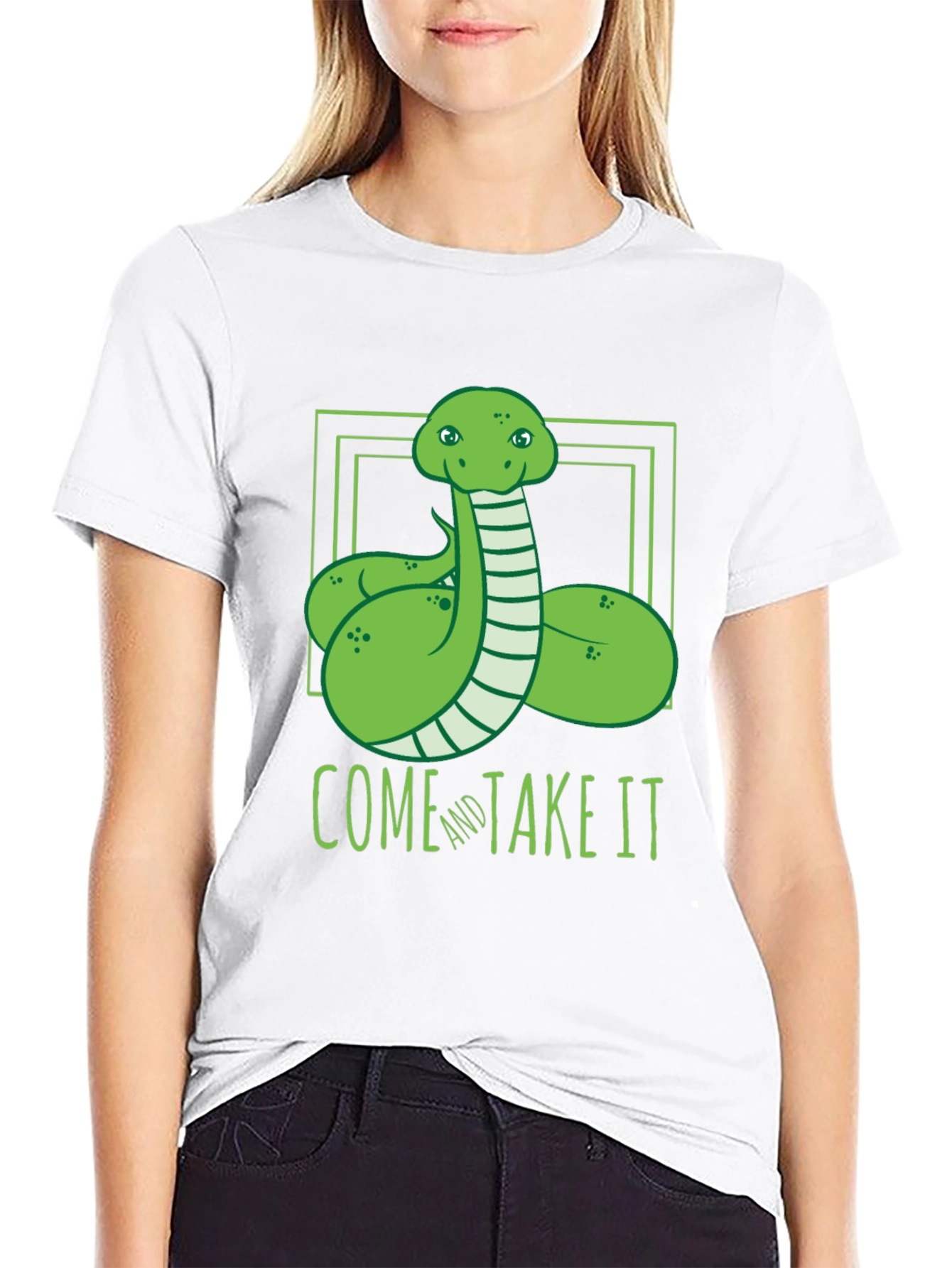 Come and Take It Snake Graphic T-Shirt