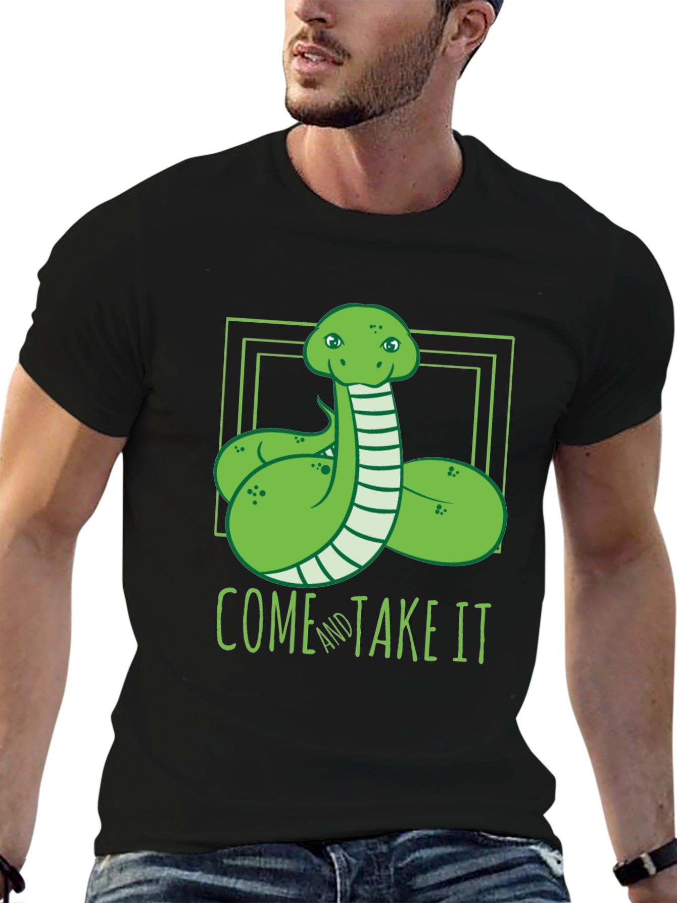 Come and Take It Snake Graphic T-Shirt