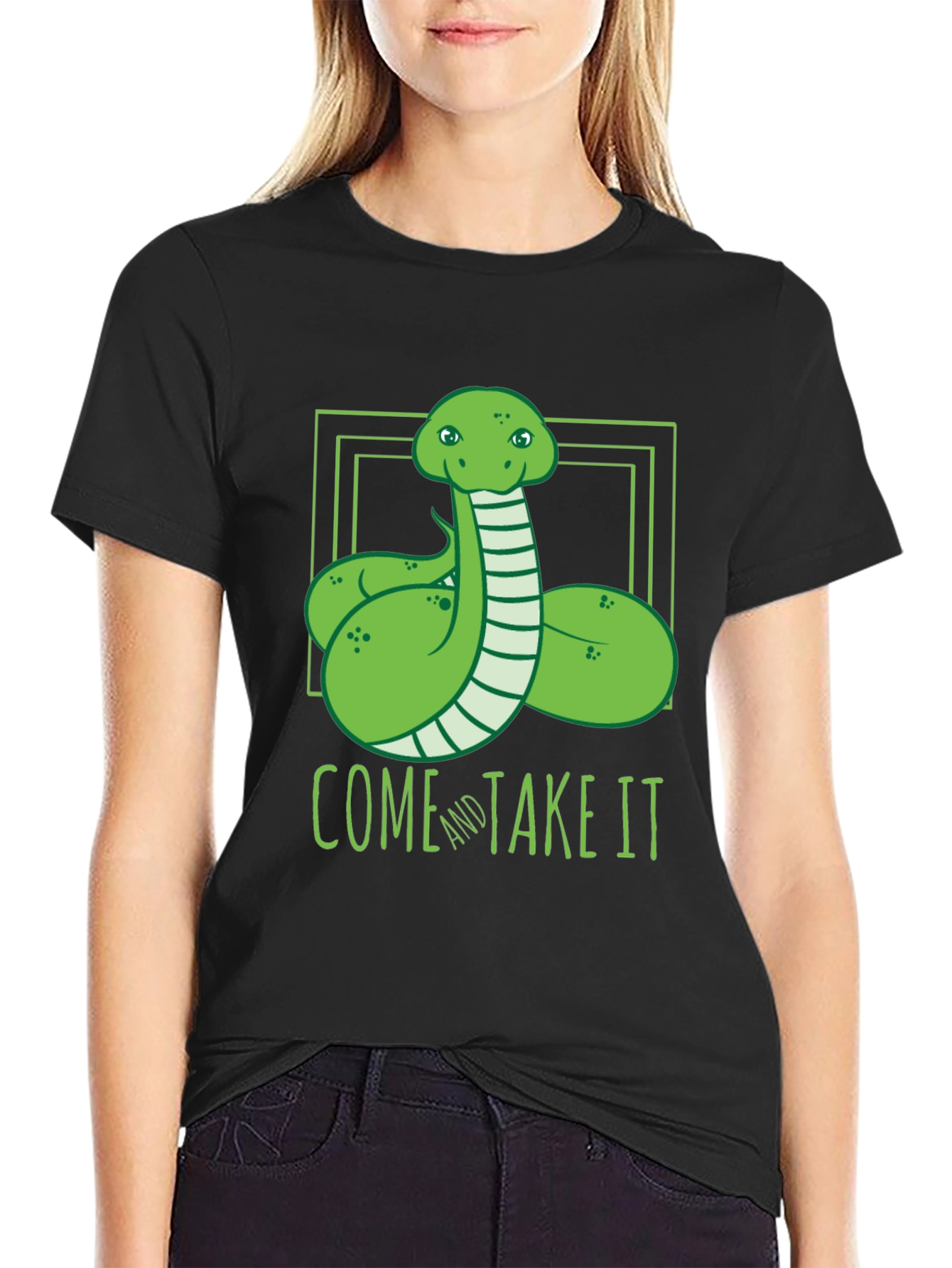 Come and Take It Snake Graphic T-Shirt