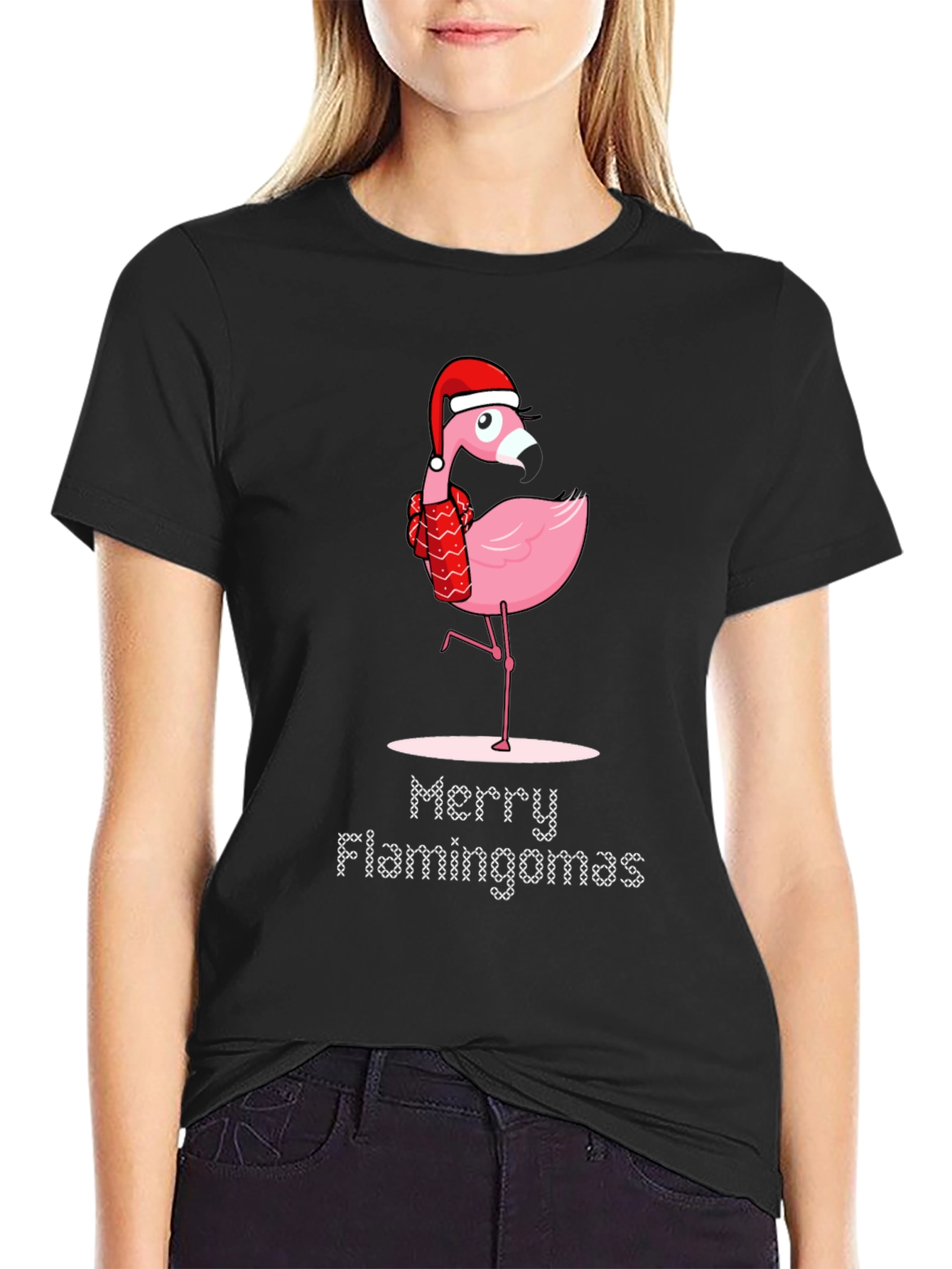 Merry Flamingomas Christmas T-Shirt