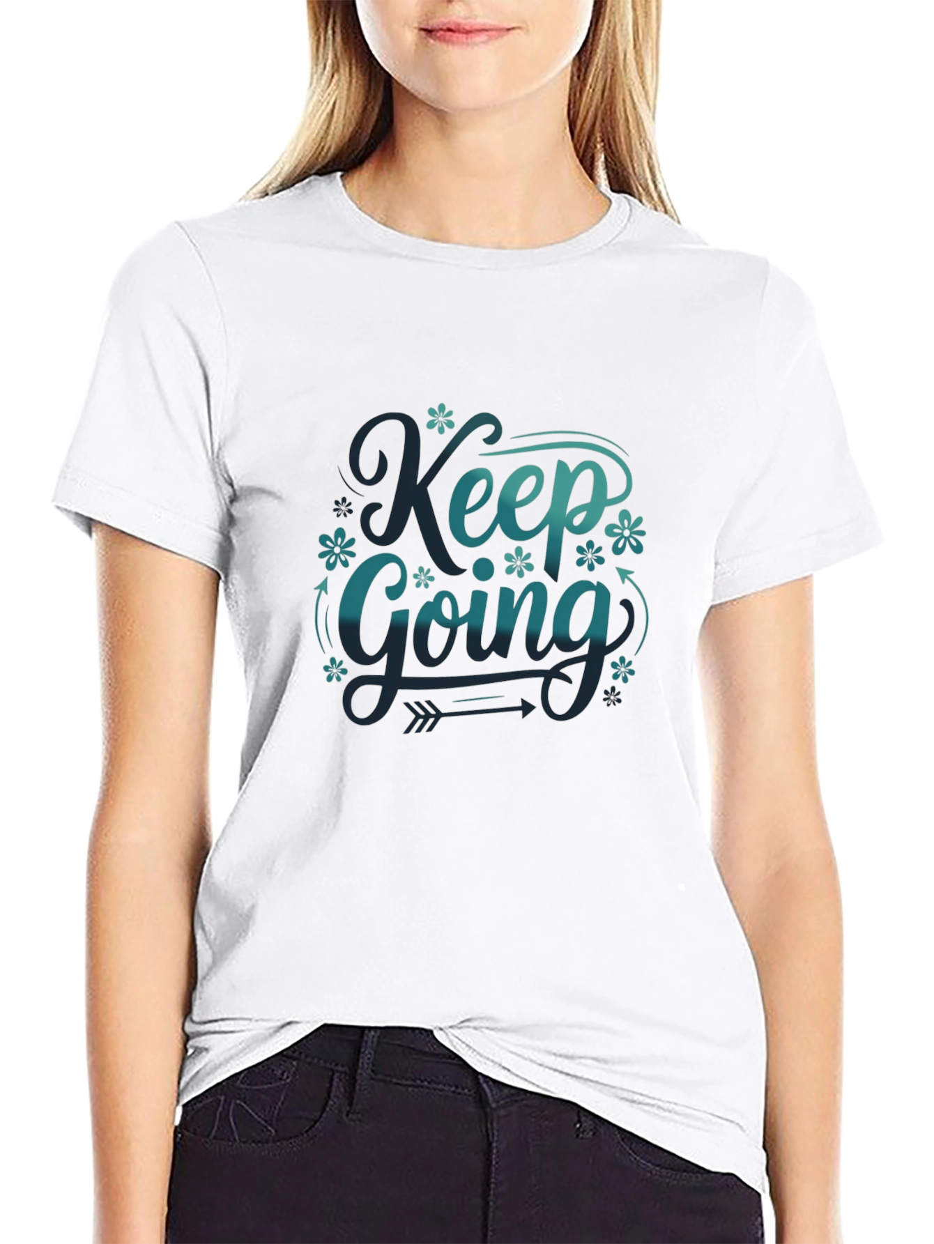 Keep Going Graphic Tee - Black