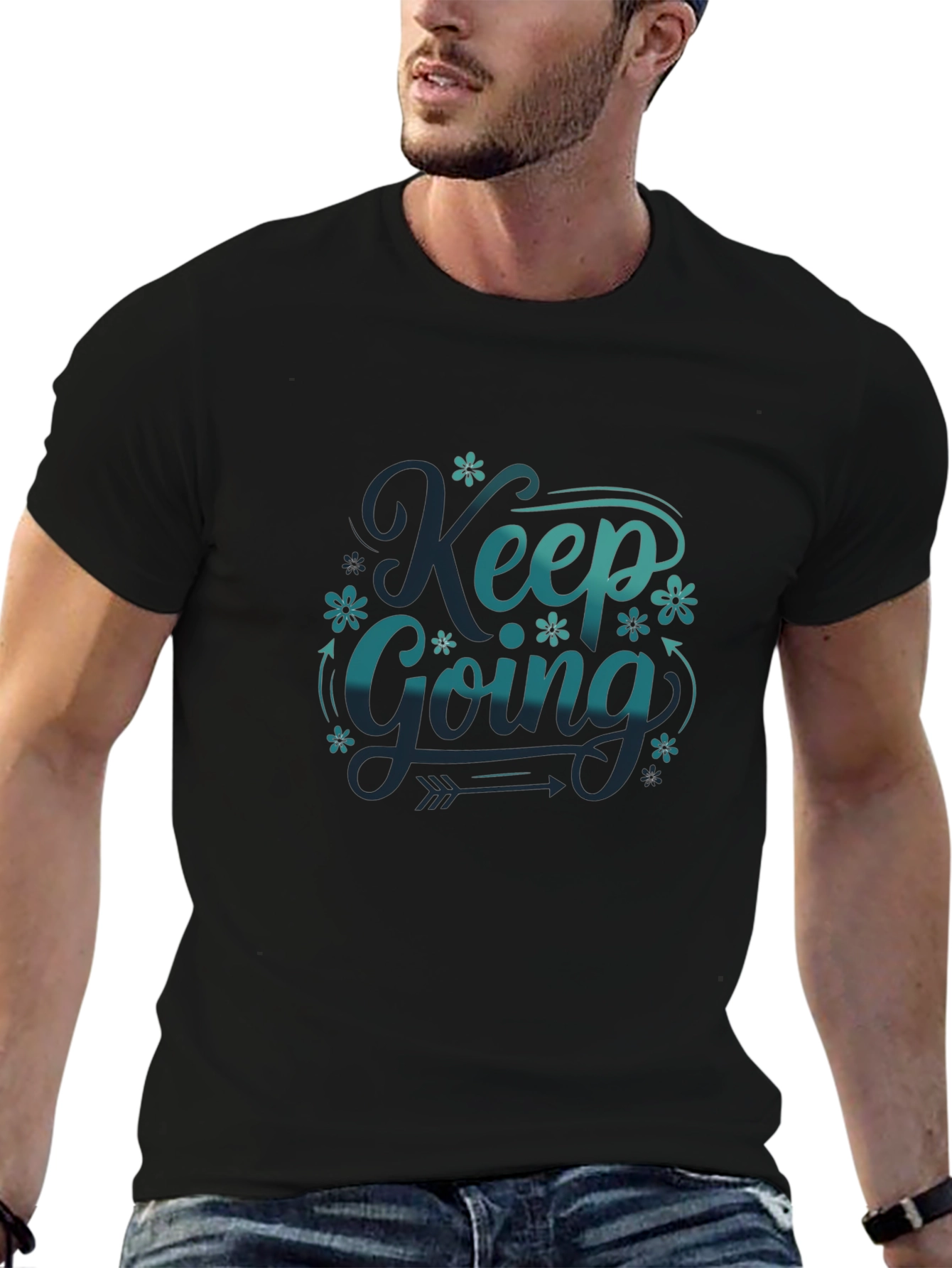 Keep Going Graphic Tee - Black