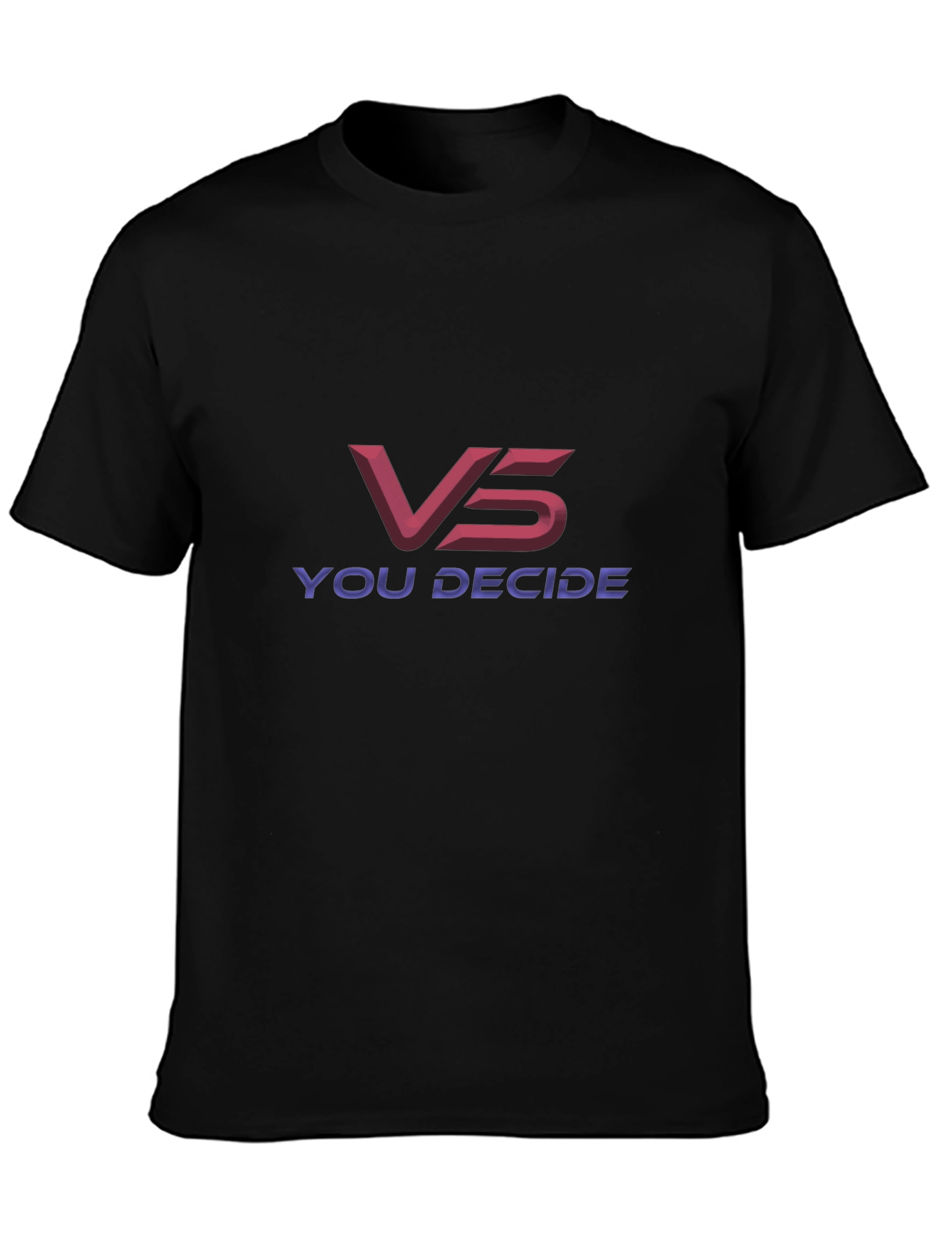 VS You Decide Black Graphic Tee