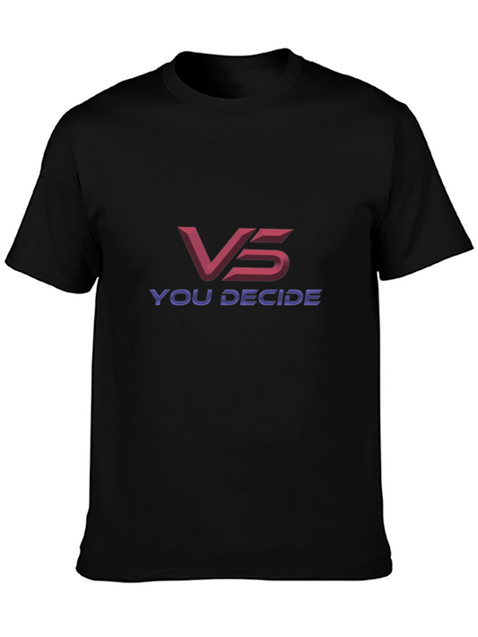 VS You Decide Black Graphic Tee
