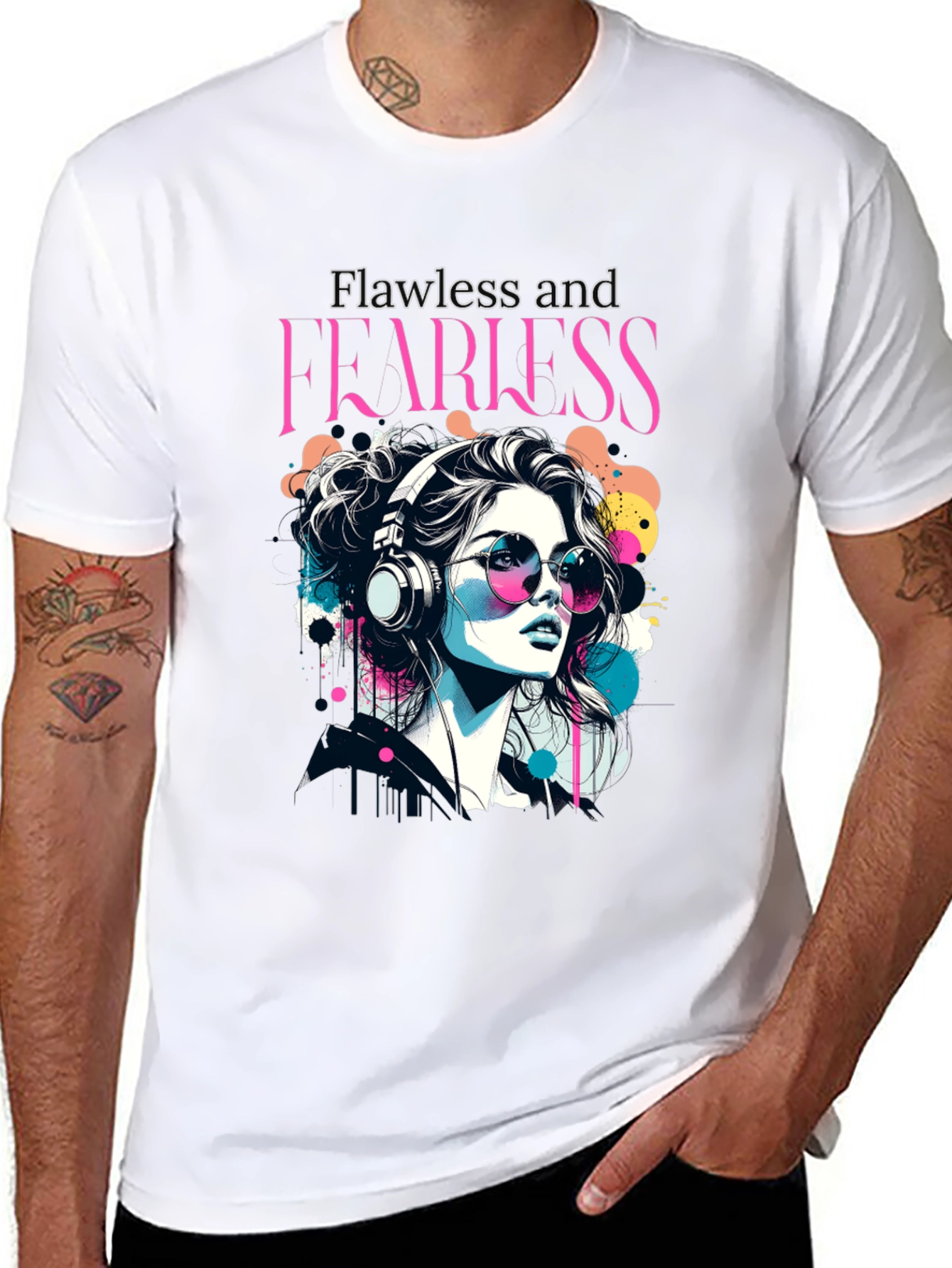 Flawless & Fearless Graphic Tee - Stylish Comfort