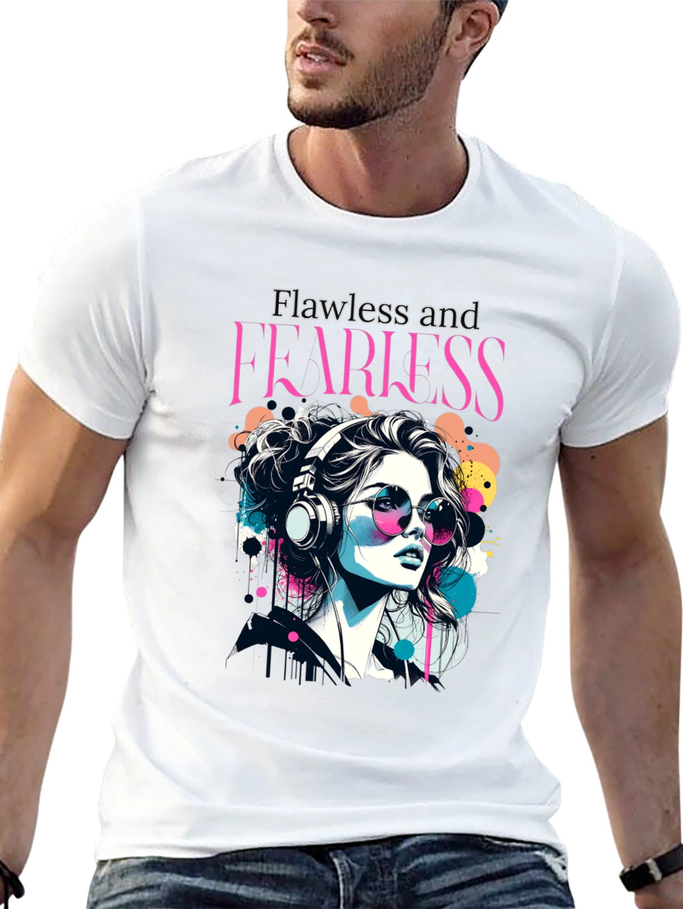 Flawless & Fearless Graphic Tee - Stylish Comfort