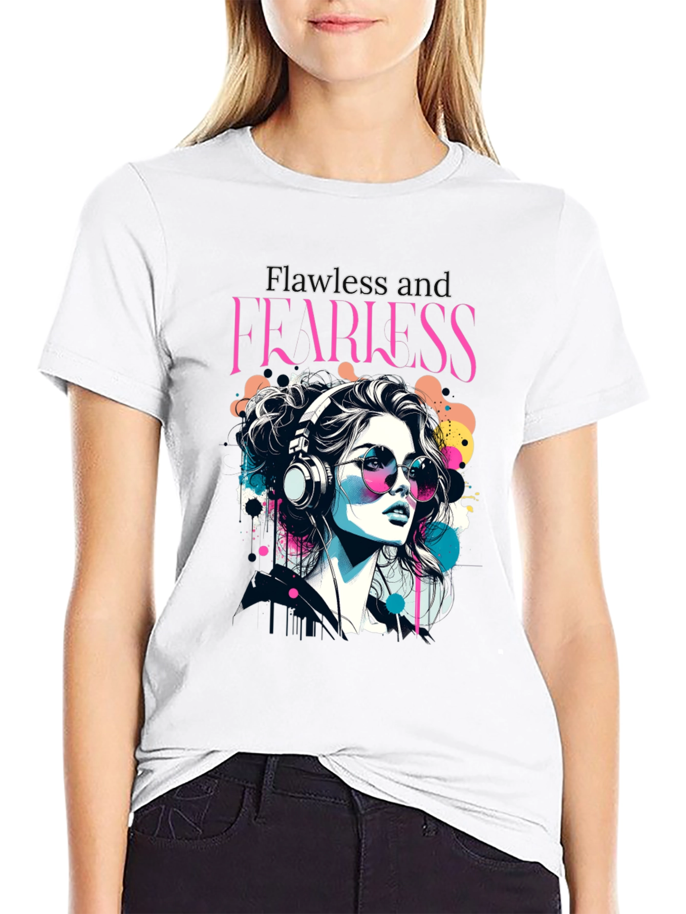 Flawless & Fearless Graphic Tee - Stylish Comfort