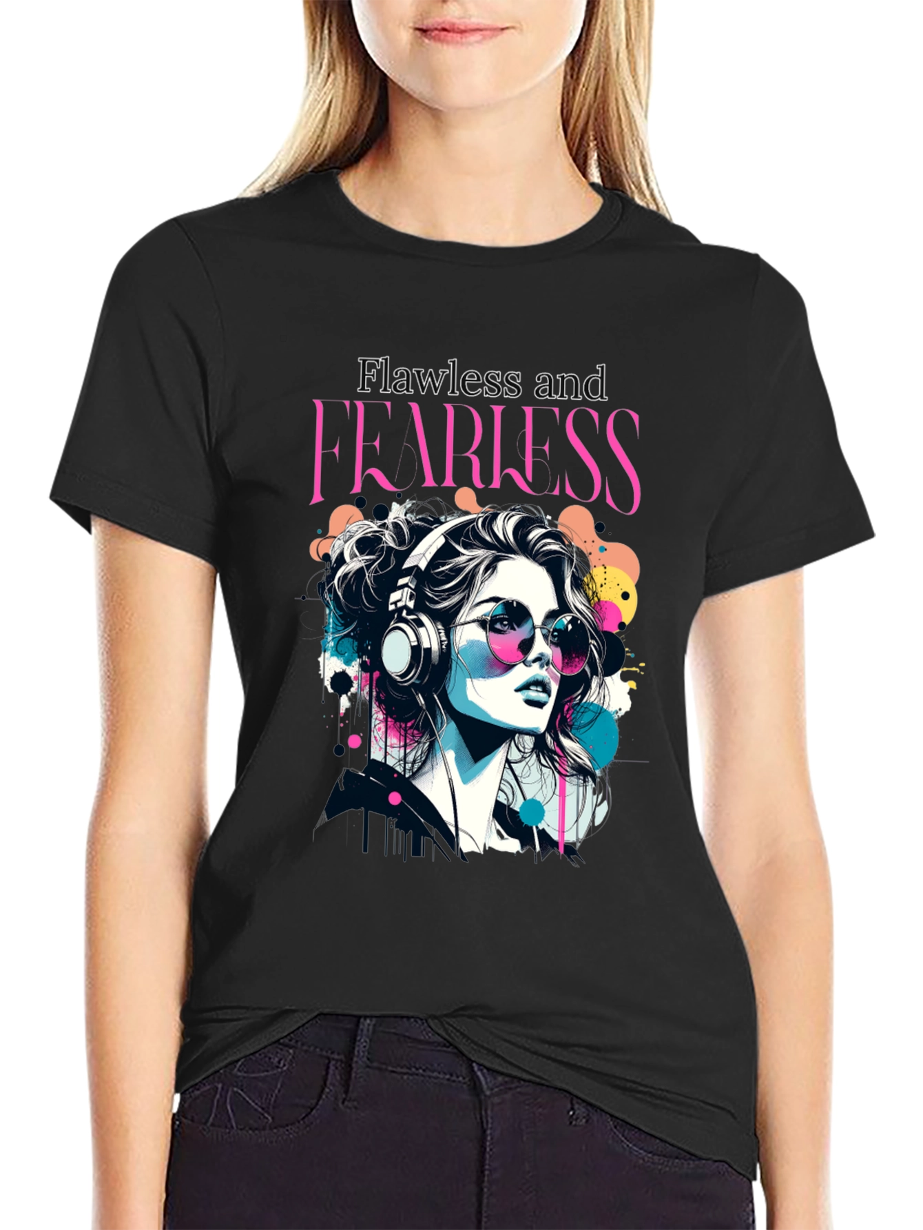 Flawless & Fearless Graphic Tee - Stylish Comfort