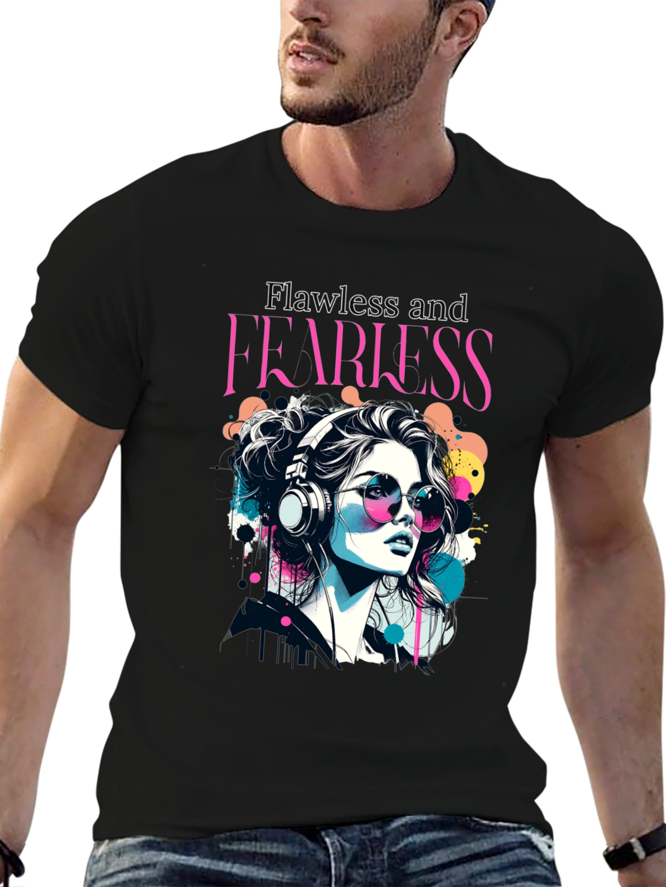 Flawless & Fearless Graphic Tee - Stylish Comfort