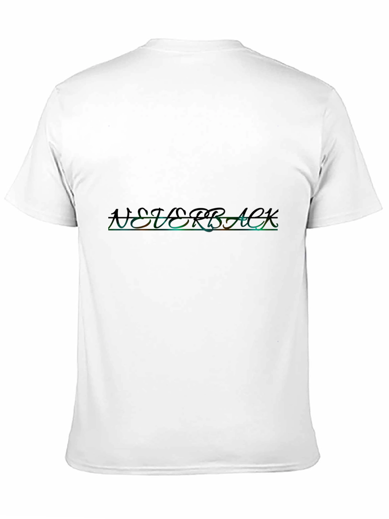 Mens Black T-Shirt with Neon Networack Design