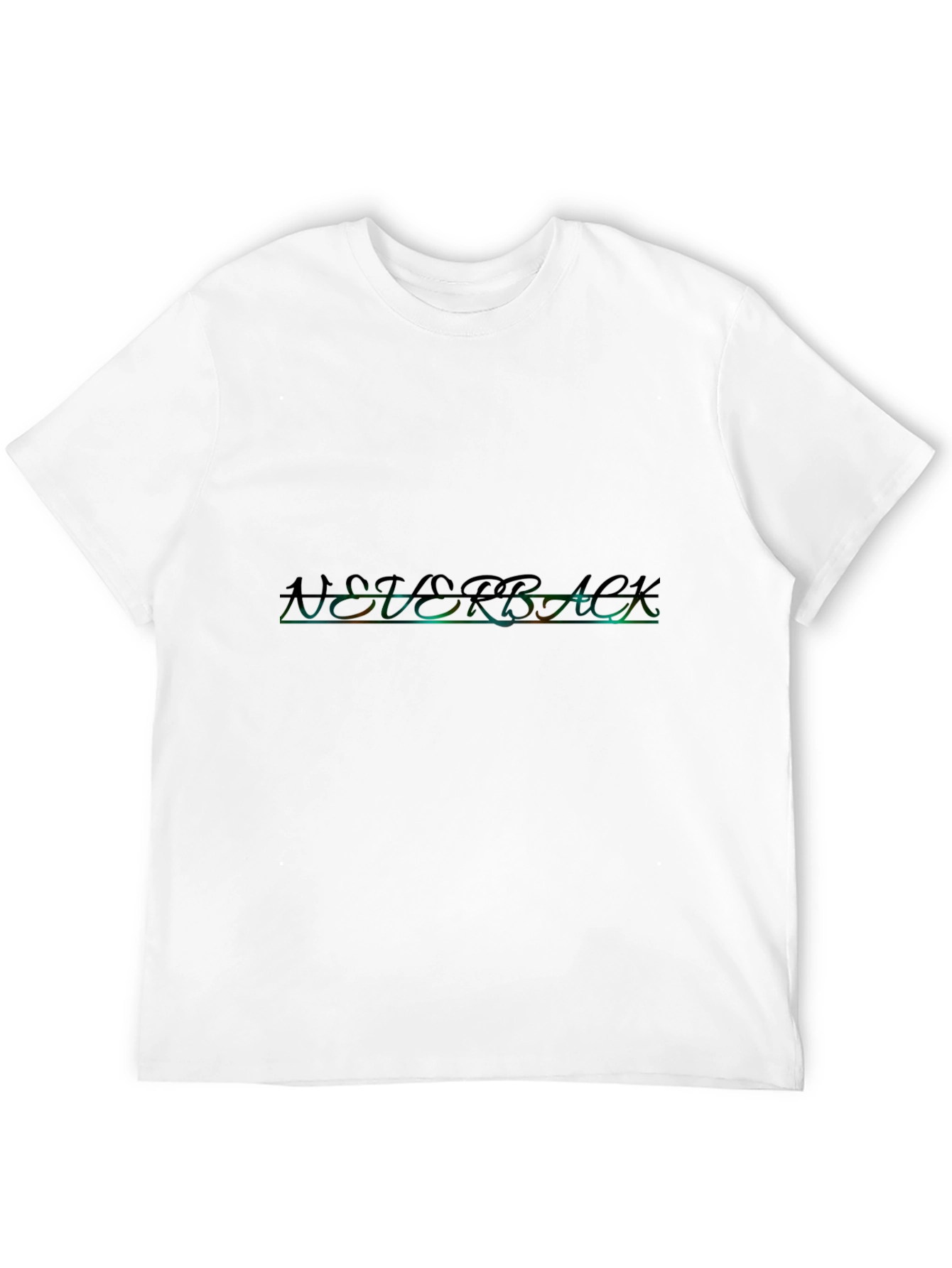 Mens Black T-Shirt with Neon Networack Design