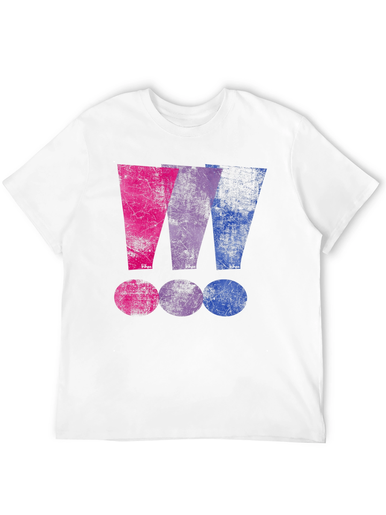 Bisexual Pride T-Shirt - Grunge Style
