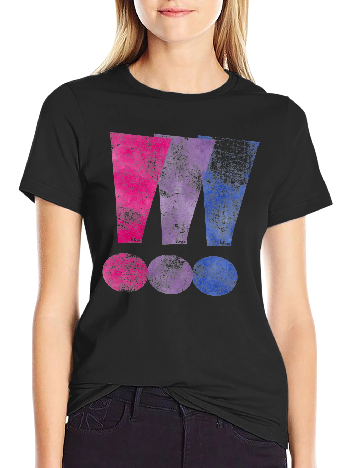 Bisexual Pride T-Shirt - Grunge Style