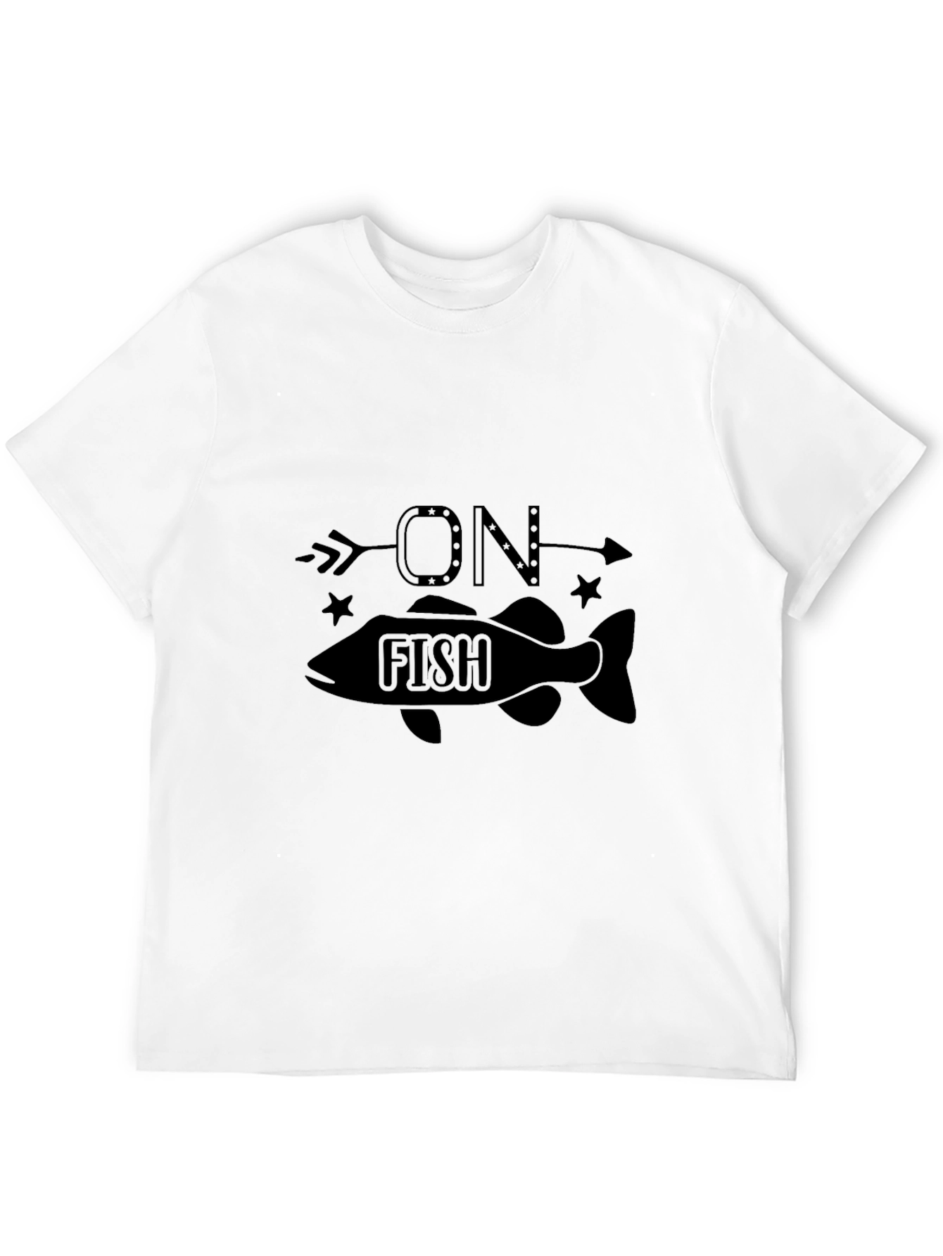 On Fish Graphic Black T-Shirt