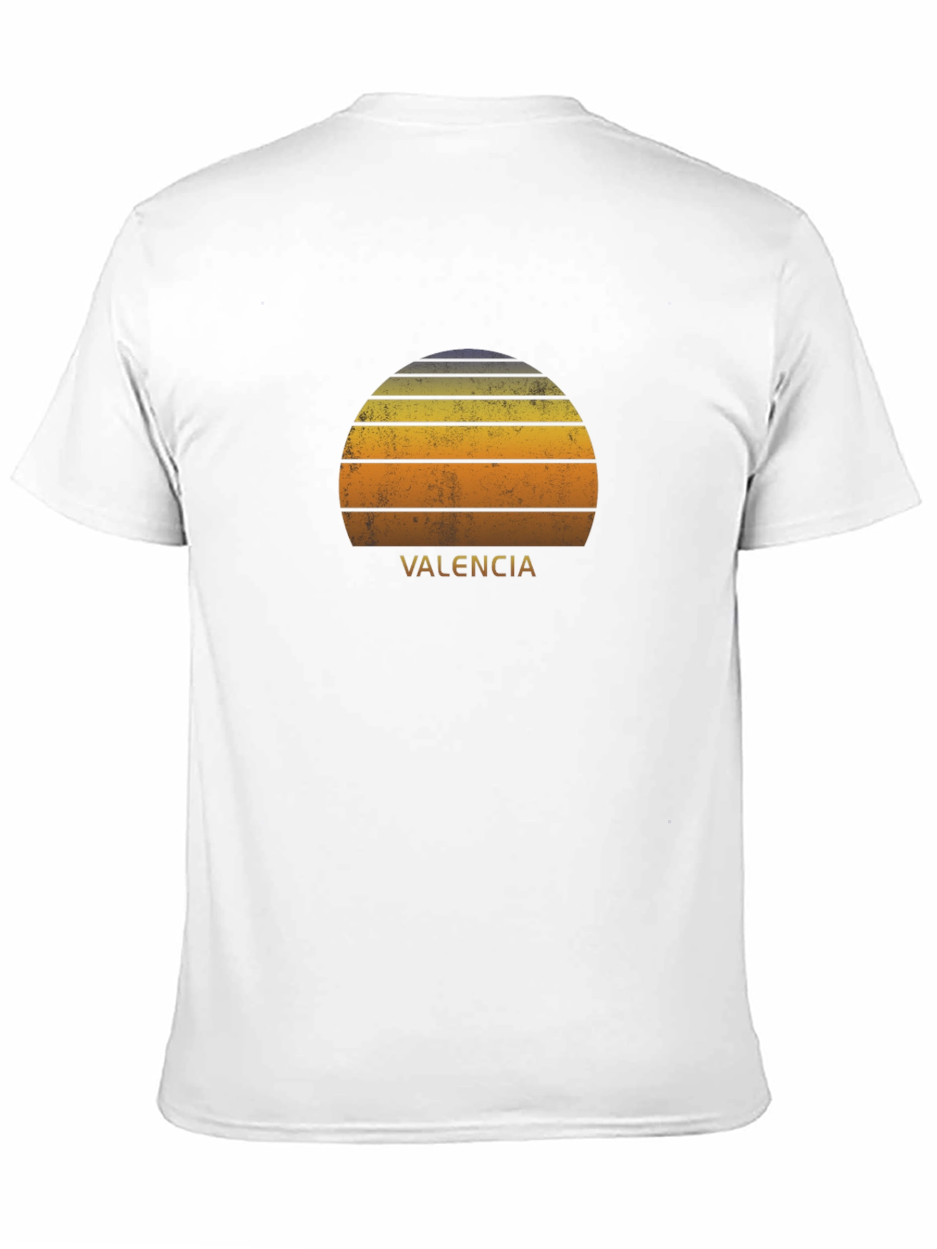 Valencia Retro Sunset T-Shirt - Black