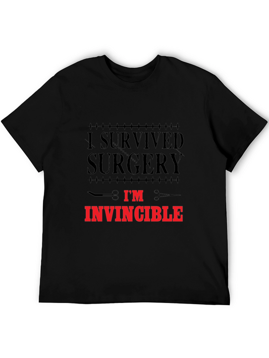 I Survived Surgery T-Shirt - Invincible Graphic Tee