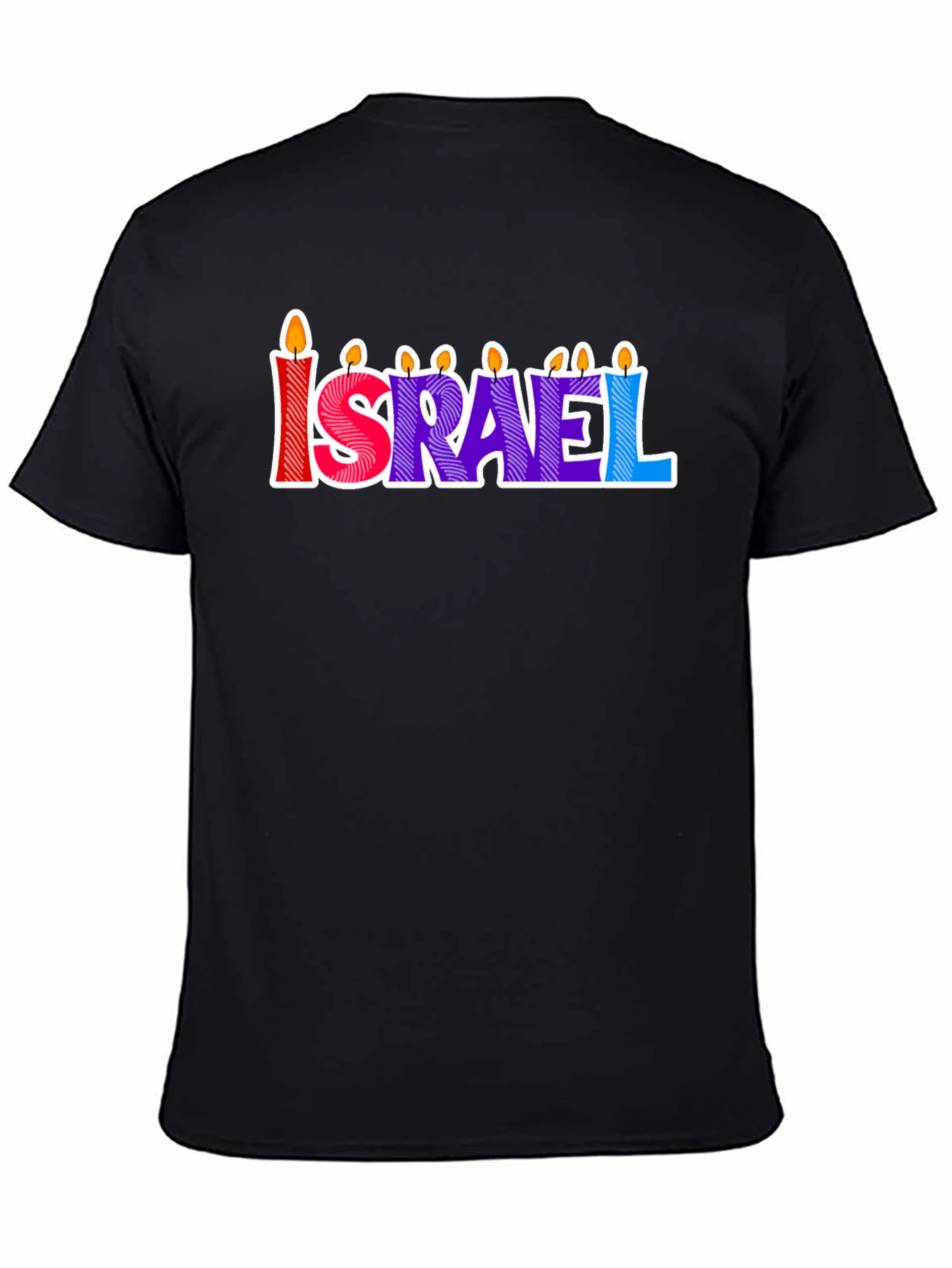 Israel Candle Letter T-Shirt
