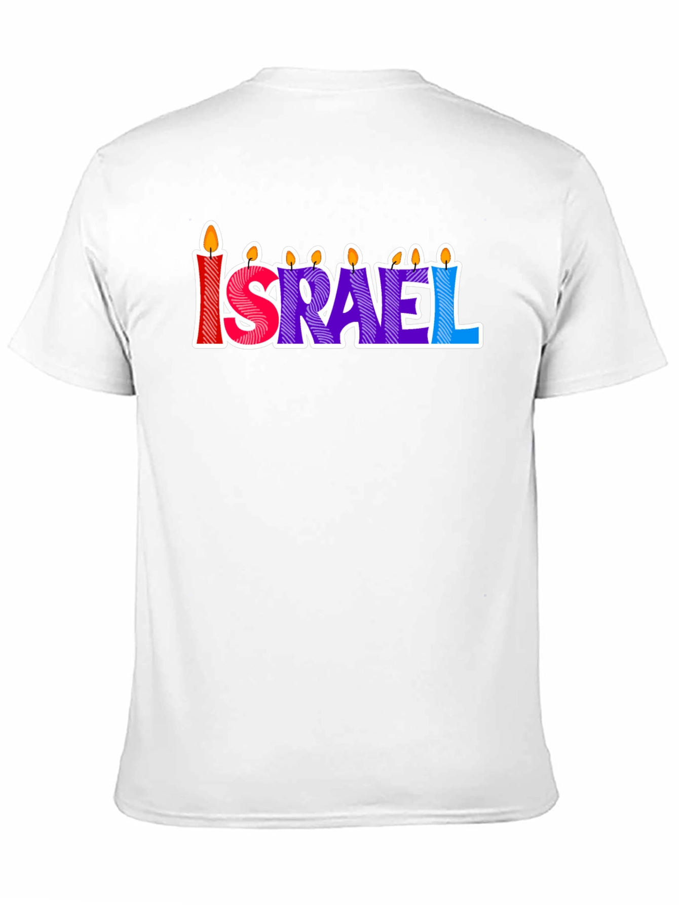 Israel Candle Letter T-Shirt