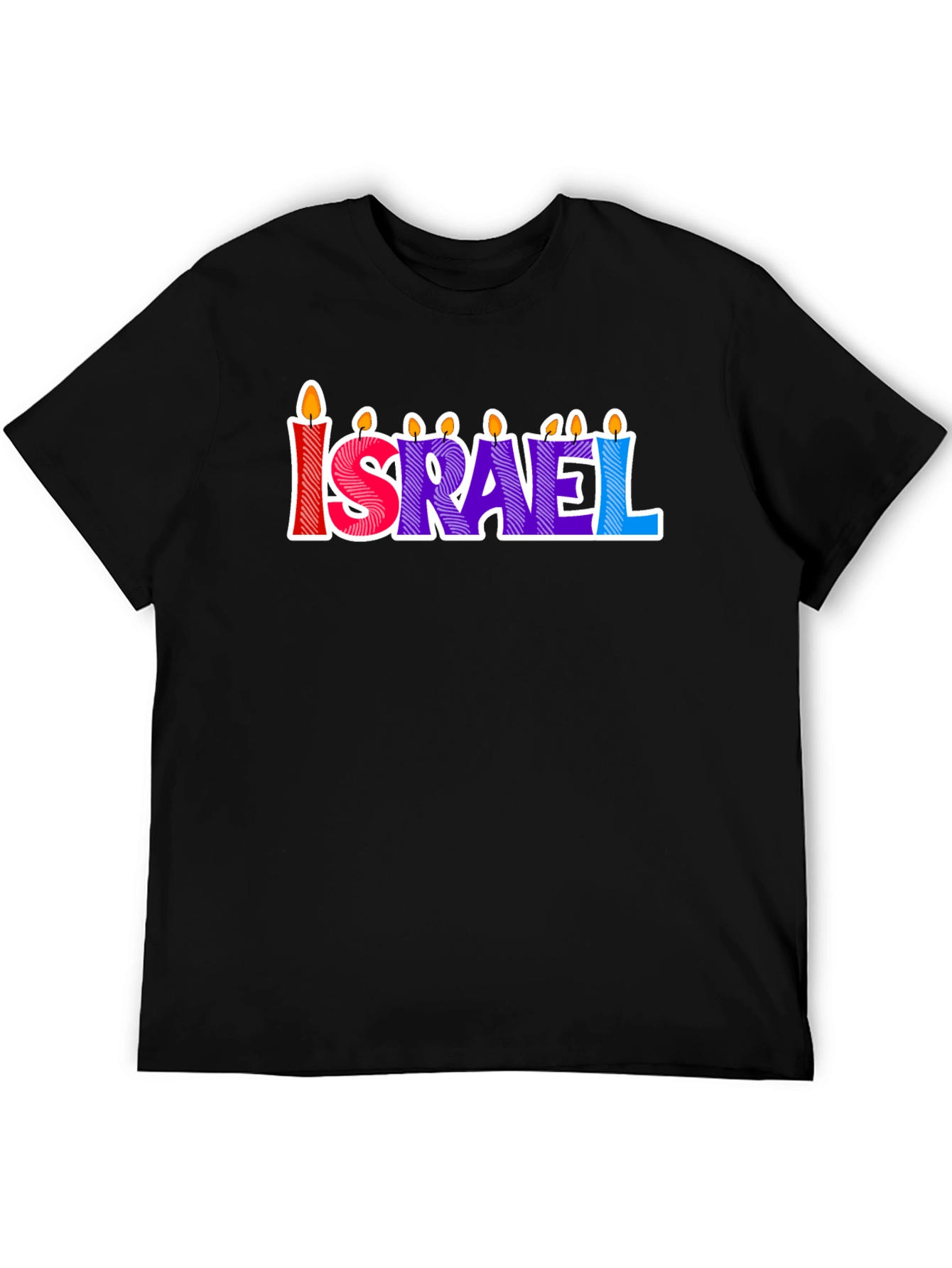 Israel Candle Letter T-Shirt