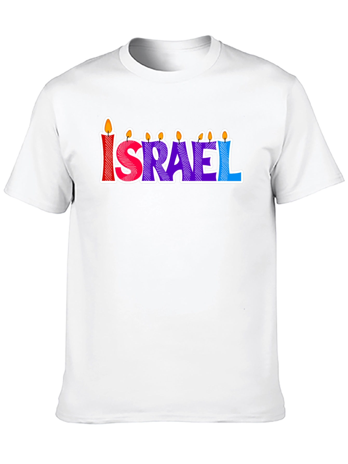 Israel Candle Letter T-Shirt