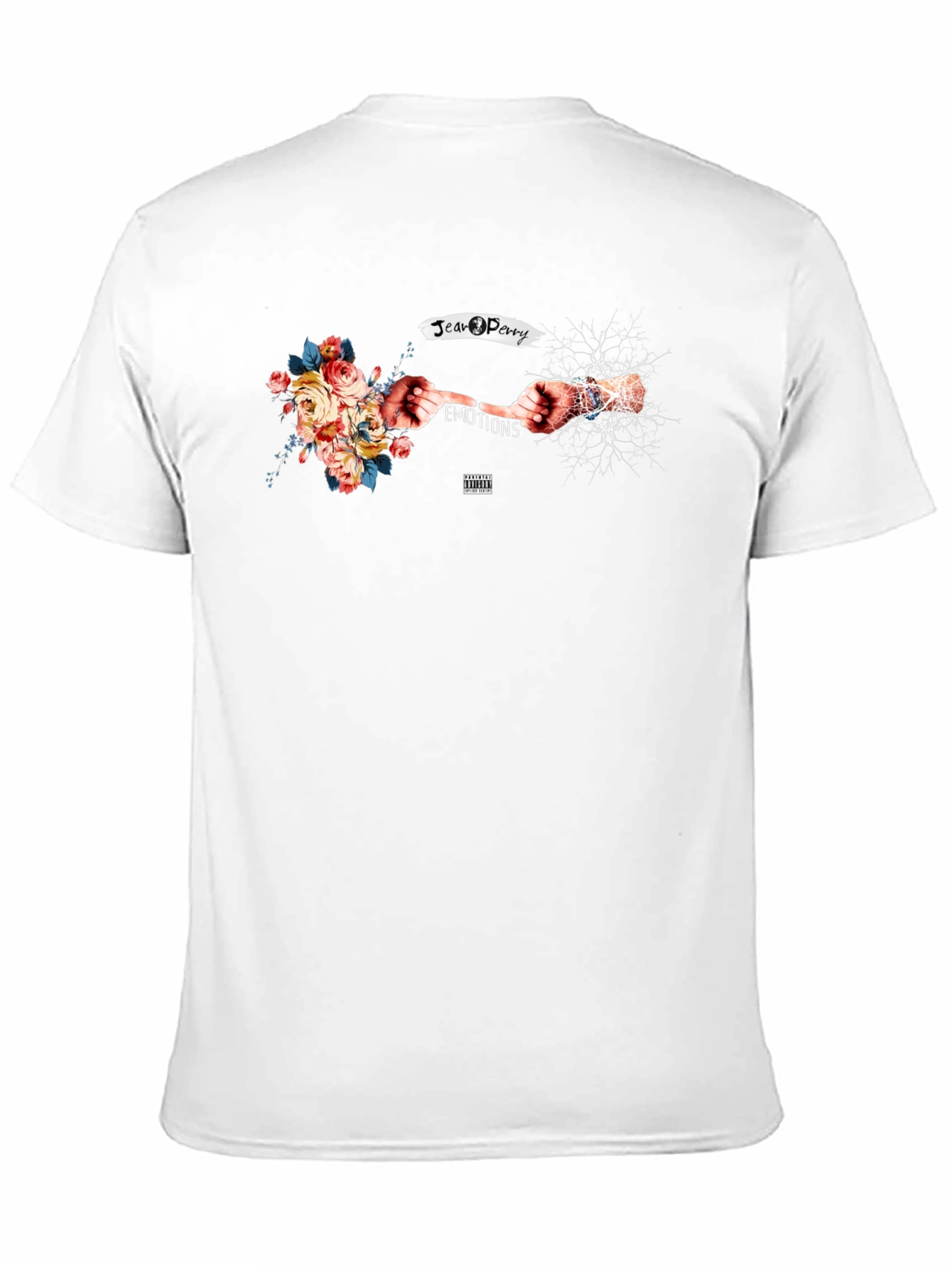 Emotions Graphic Print Black T-Shirt