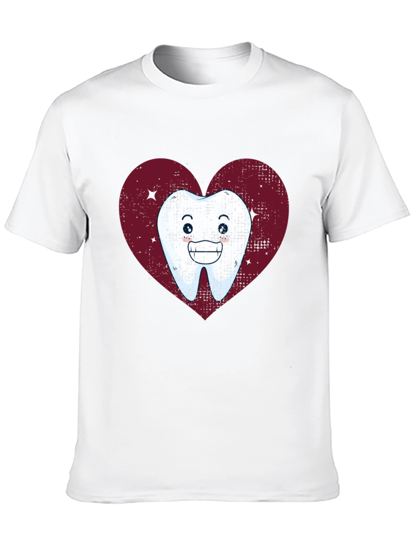 Cute Tooth Heart T-Shirt - Dental Humor Tee