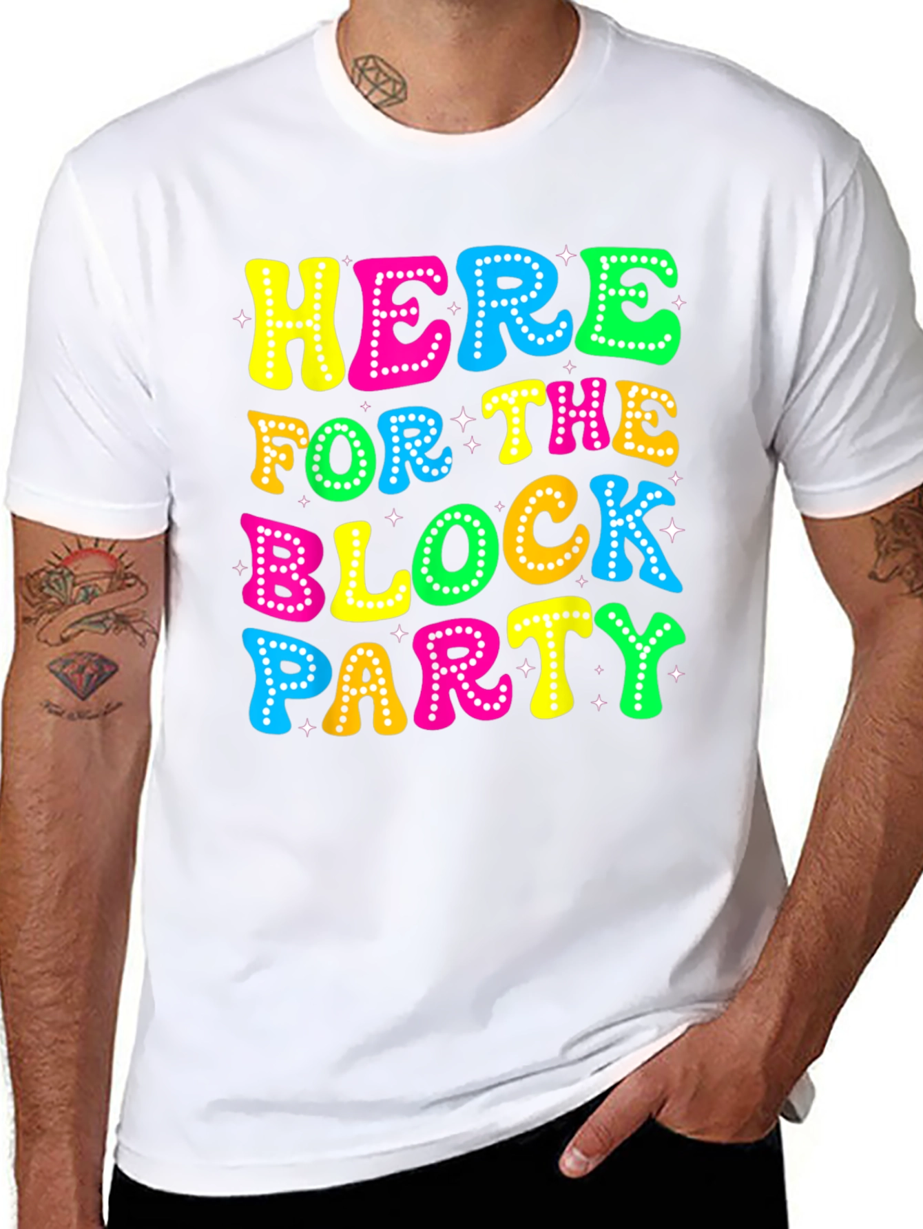 Here for the Block Party Graphic Tee