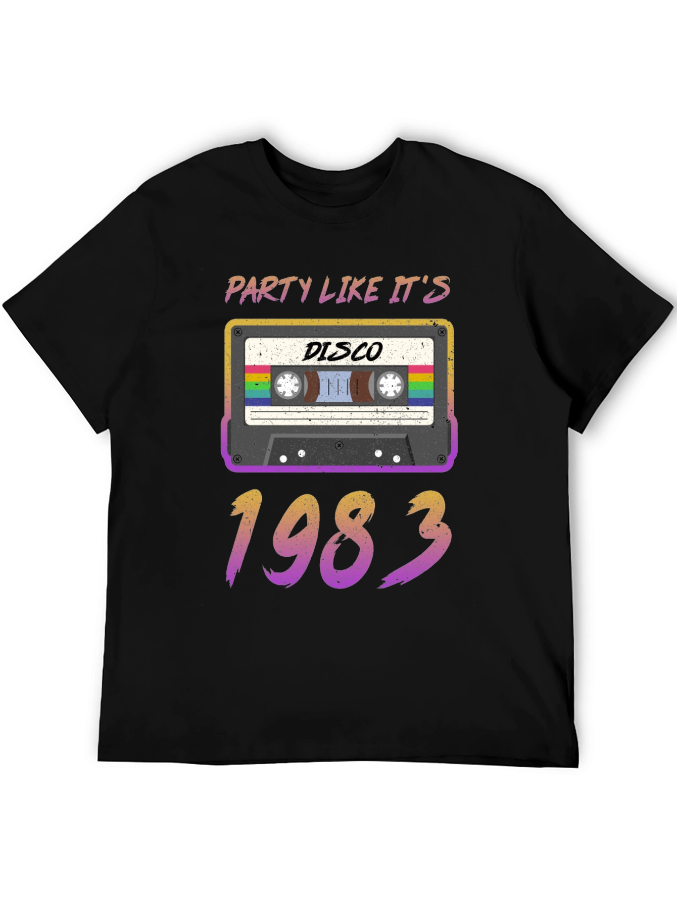 Disco 1983 Cassette Tape Graphic T-Shirt