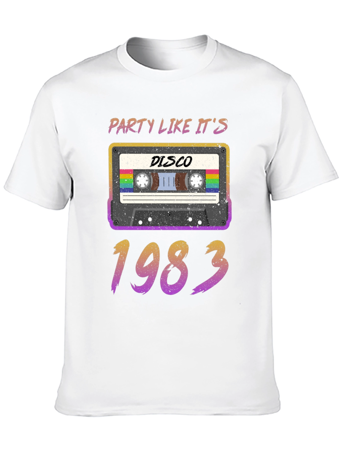 Disco 1983 Cassette Tape Graphic T-Shirt