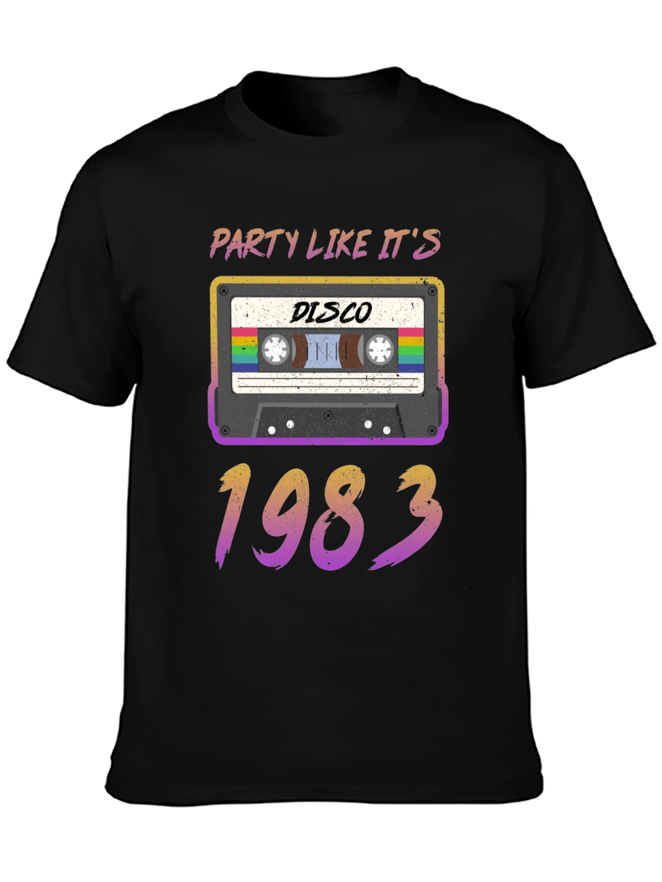 Disco 1983 Cassette Tape Graphic T-Shirt