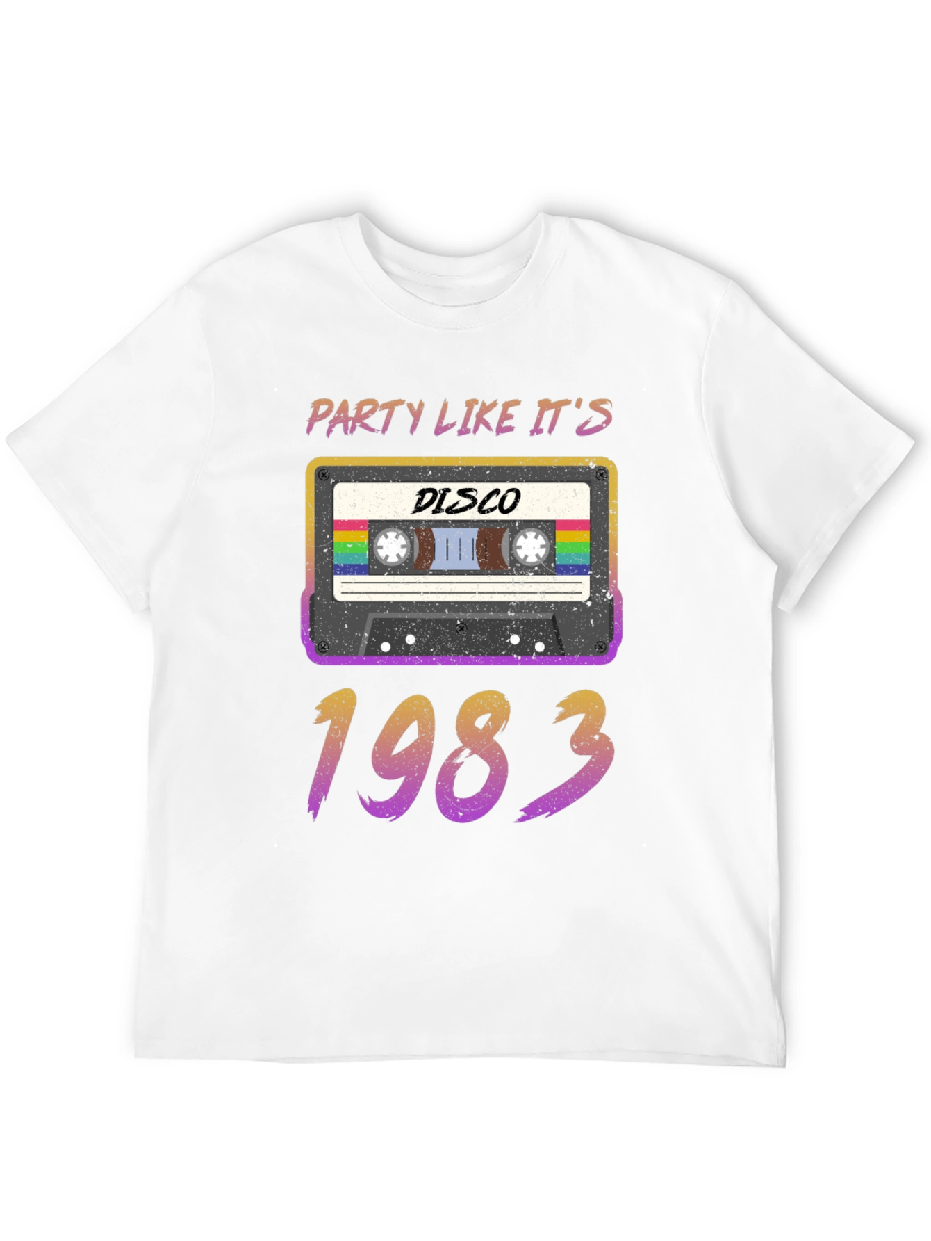Disco 1983 Cassette Tape Graphic T-Shirt