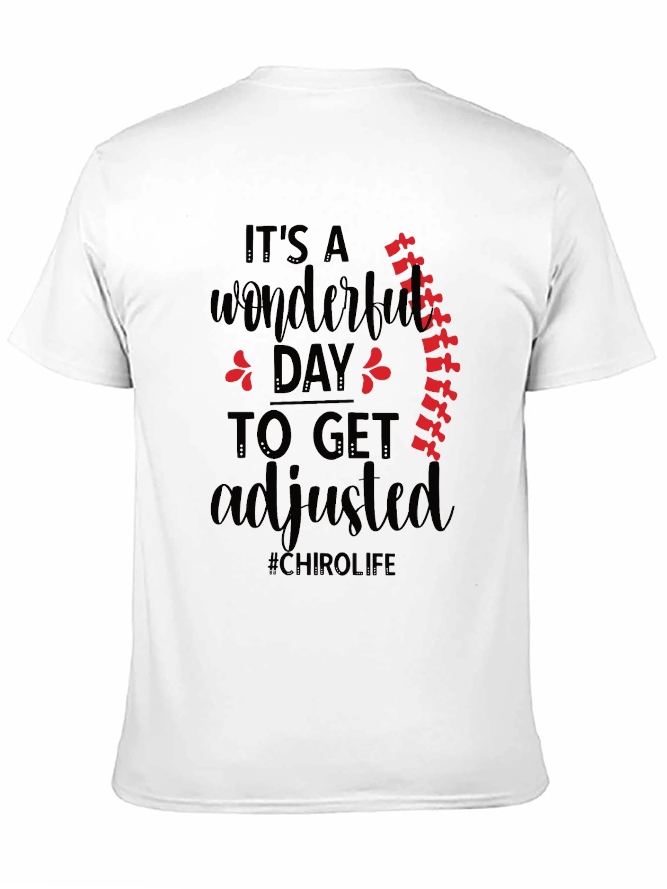 Chiropractic Adjustment Black T-Shirt