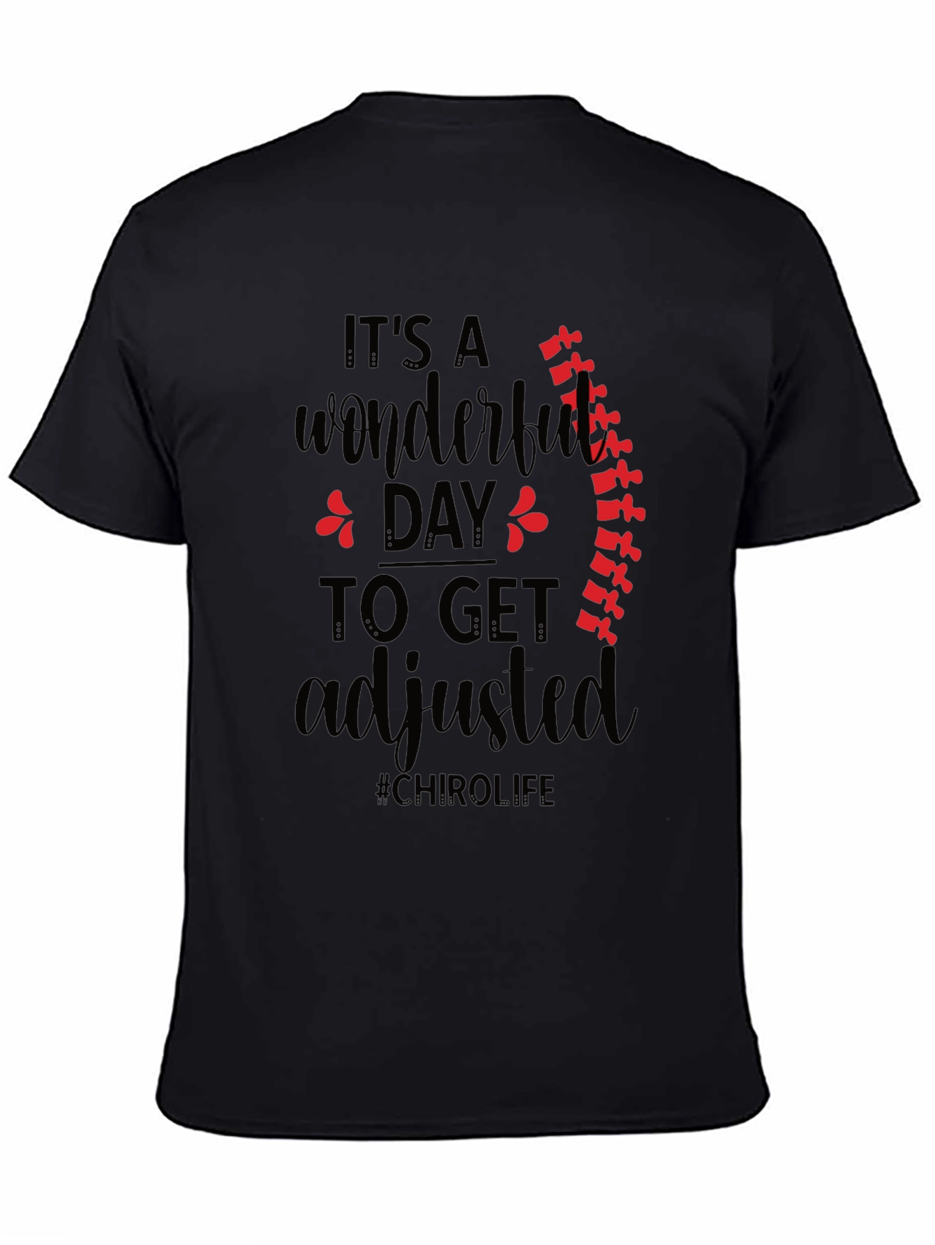 Chiropractic Adjustment Black T-Shirt