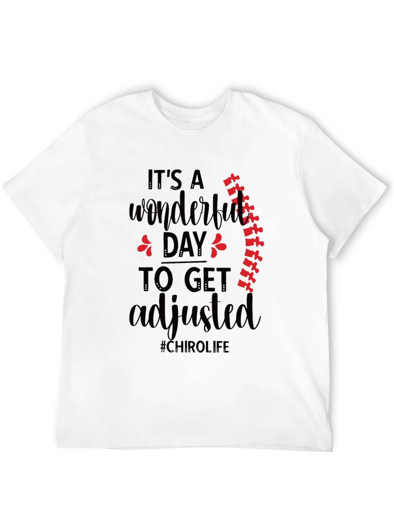 Chiropractic Adjustment Black T-Shirt