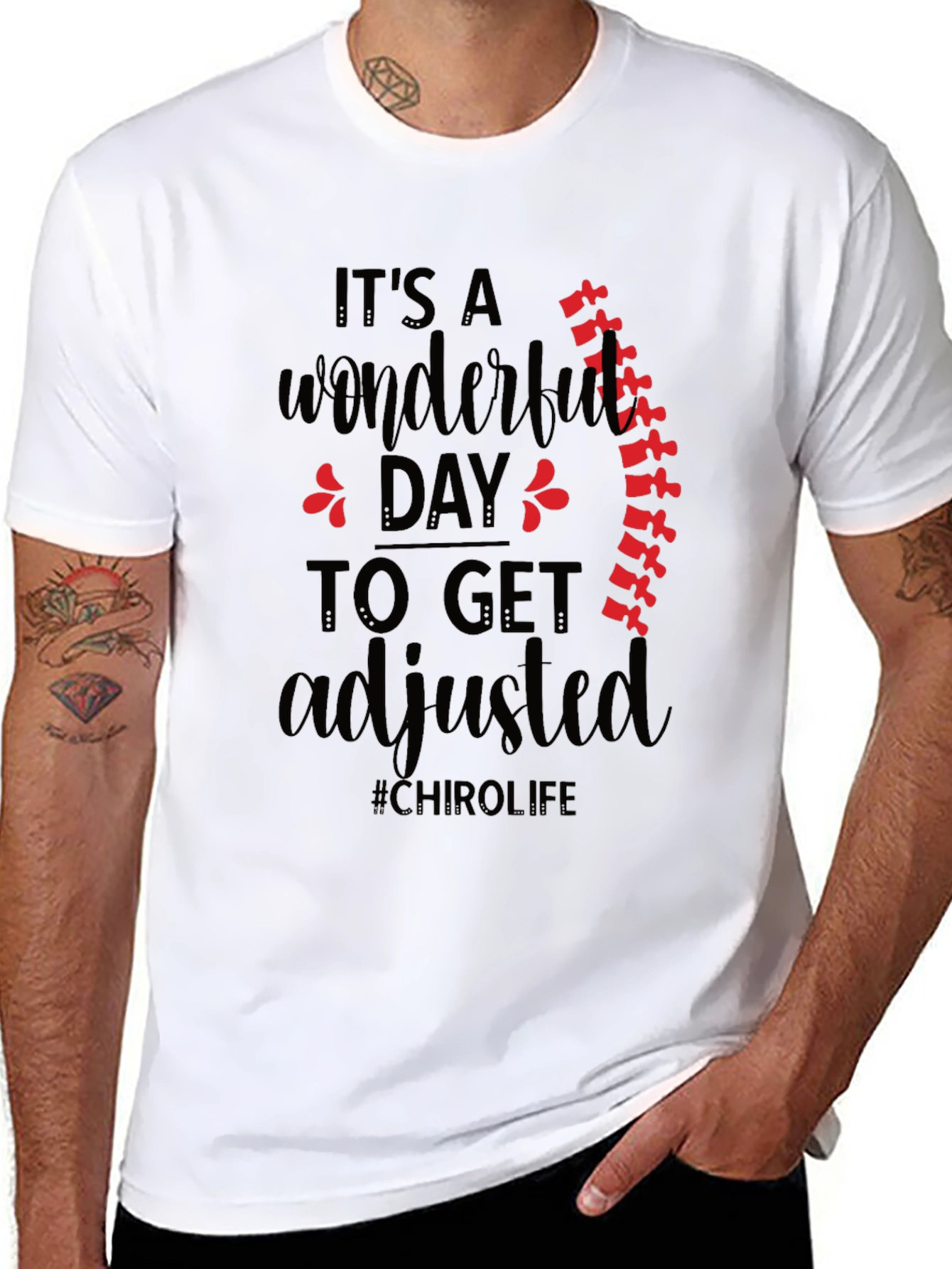 Chiropractic Adjustment Black T-Shirt