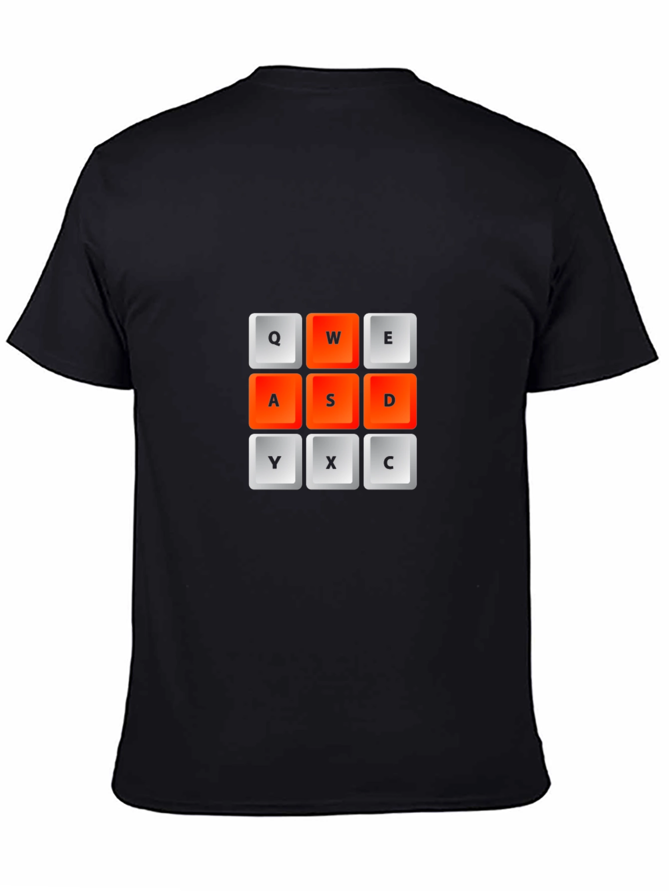 Gamer Keyboard T-Shirt - QWE ASD YXC Design