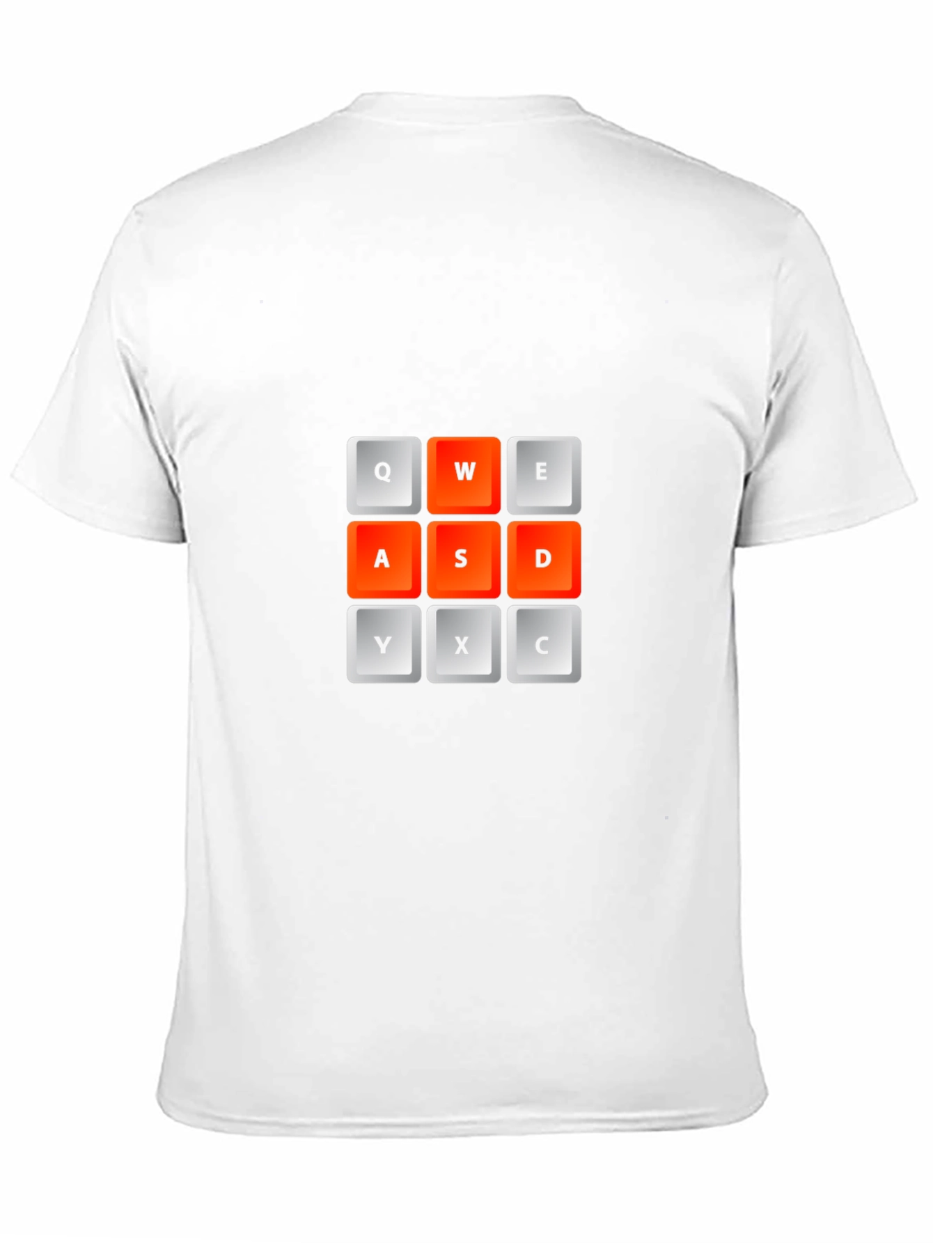 Gamer Keyboard T-Shirt - QWE ASD YXC Design