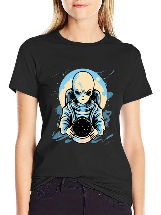 Alien Astronaut Graphic T-Shirt