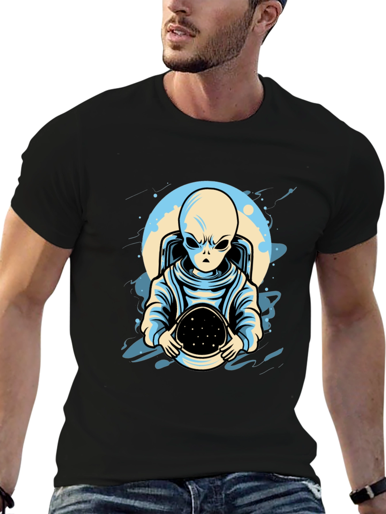 Alien Astronaut Graphic T-Shirt