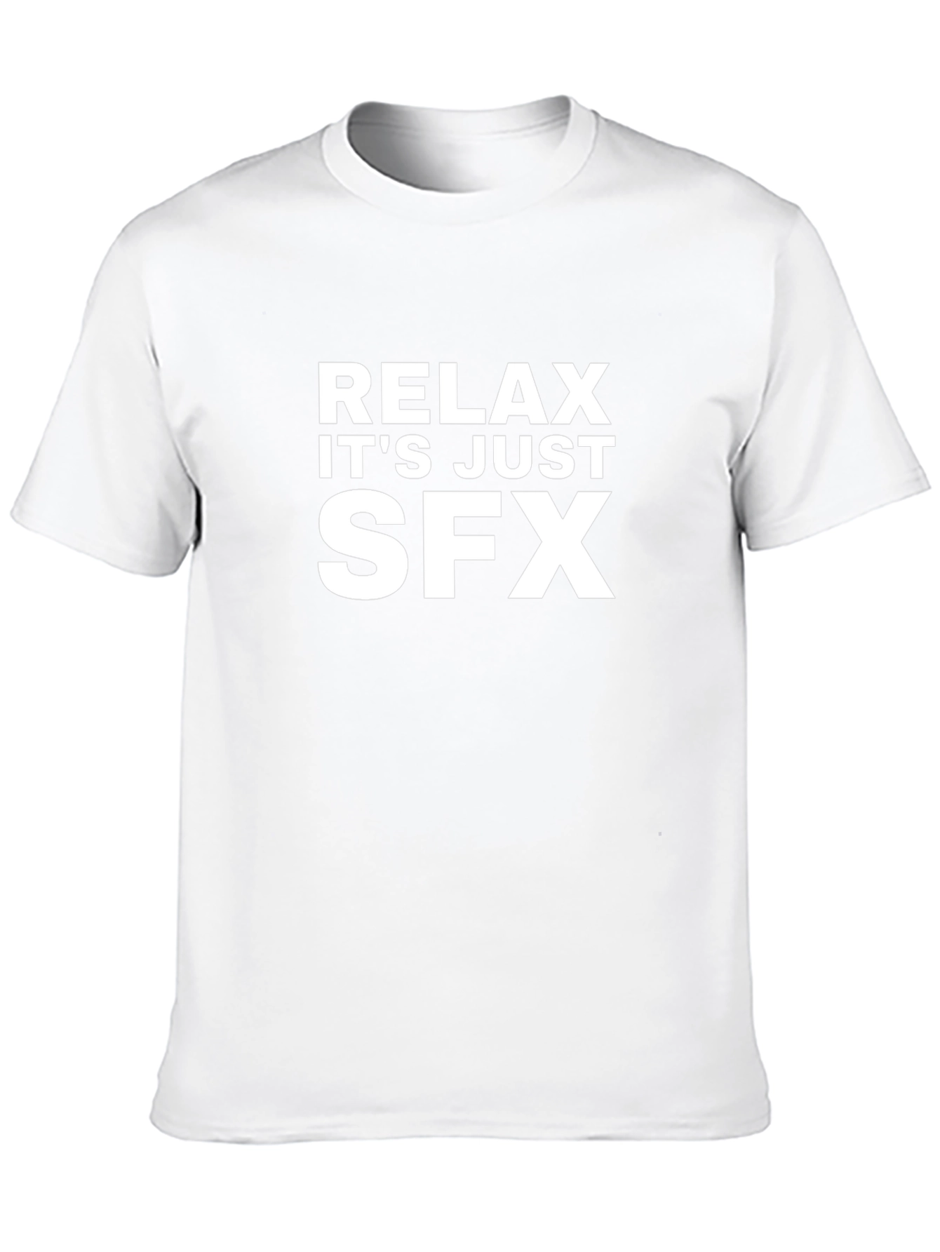 Relax Its Just SFX Black Graphic Tee Shirt