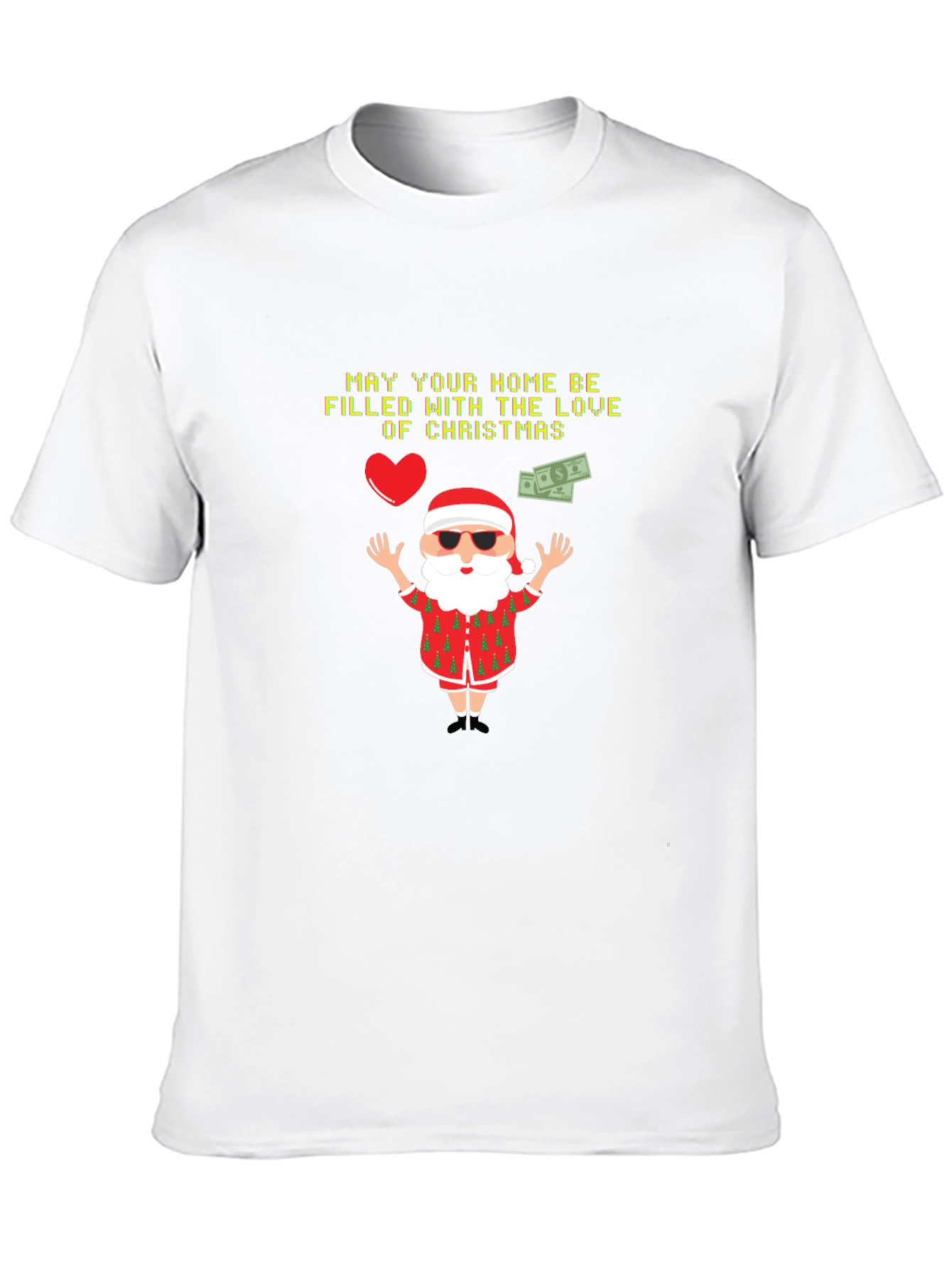 Festive Christmas Santa Graphic T-Shirt
