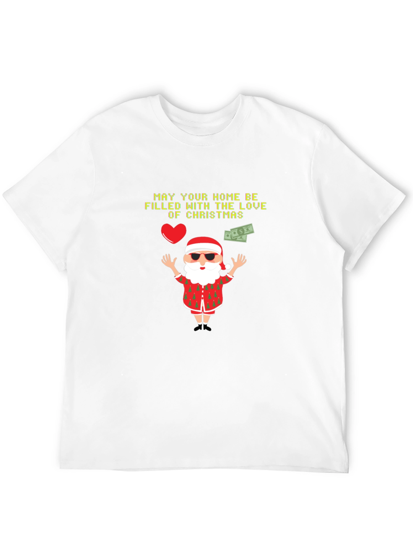 Festive Christmas Santa Graphic T-Shirt