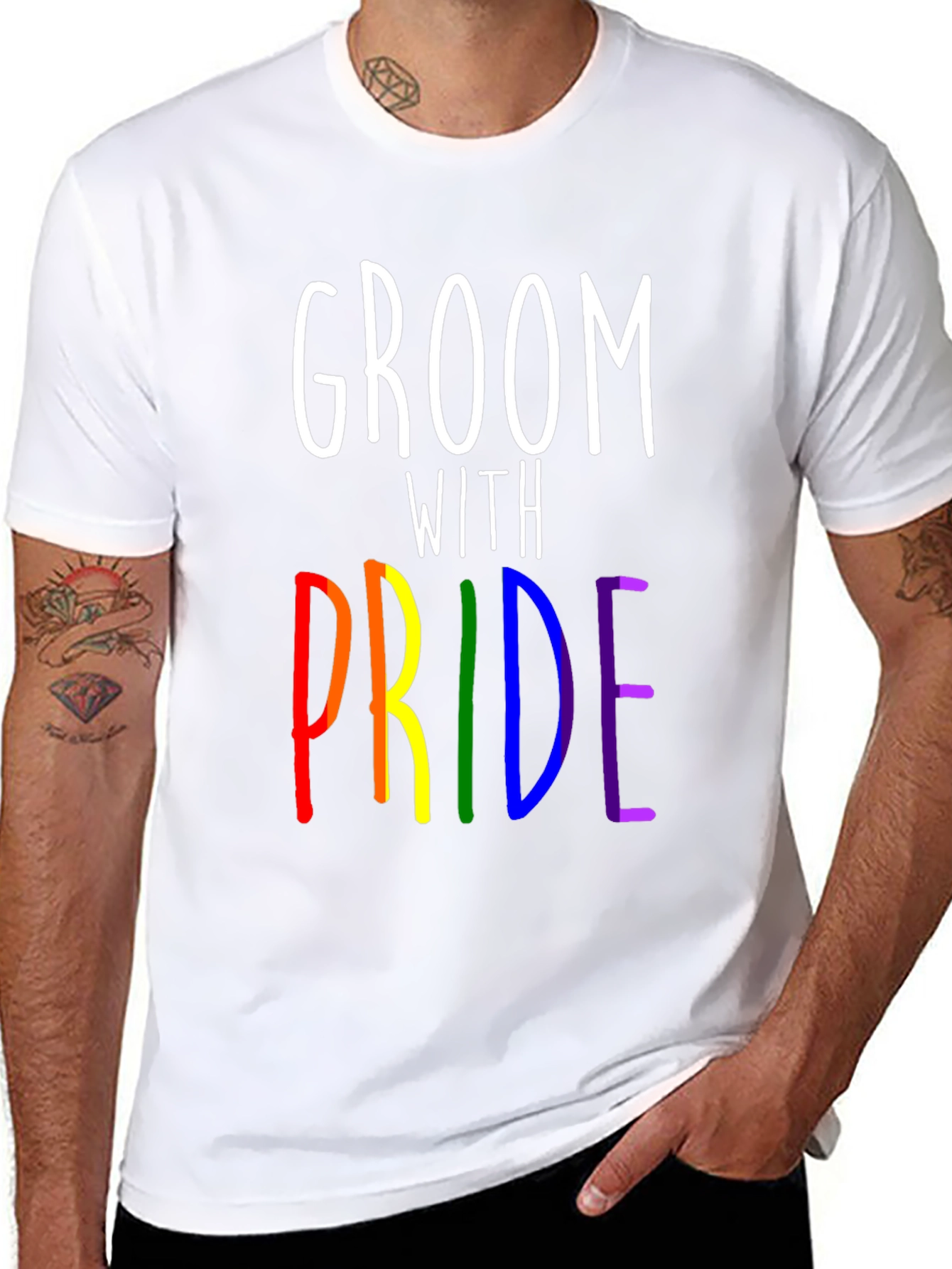 Groom With Pride LGBTQ+ T-Shirt